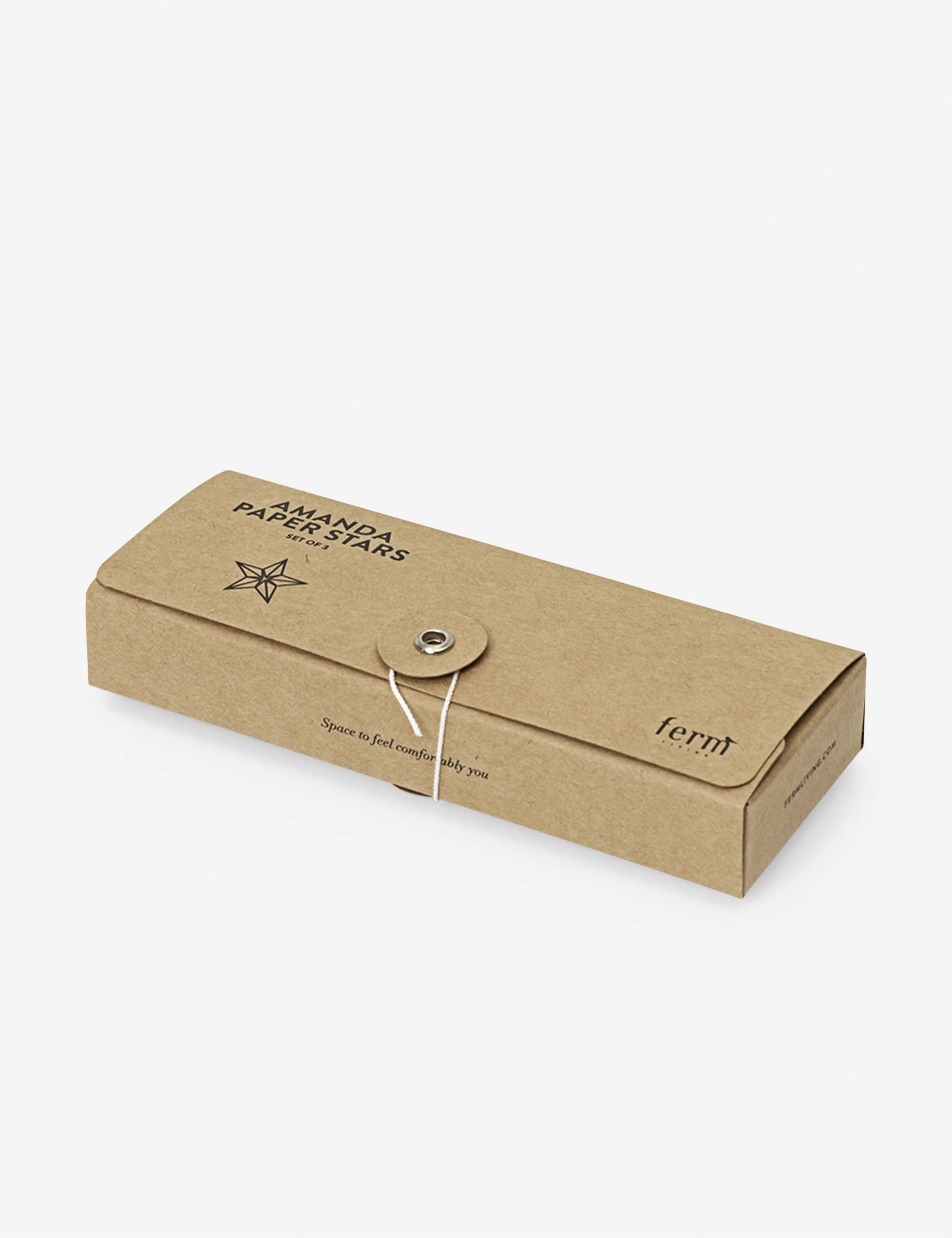 Amanda Paper Star Ornaments (Set of 3) by Ferm Living - Image 3