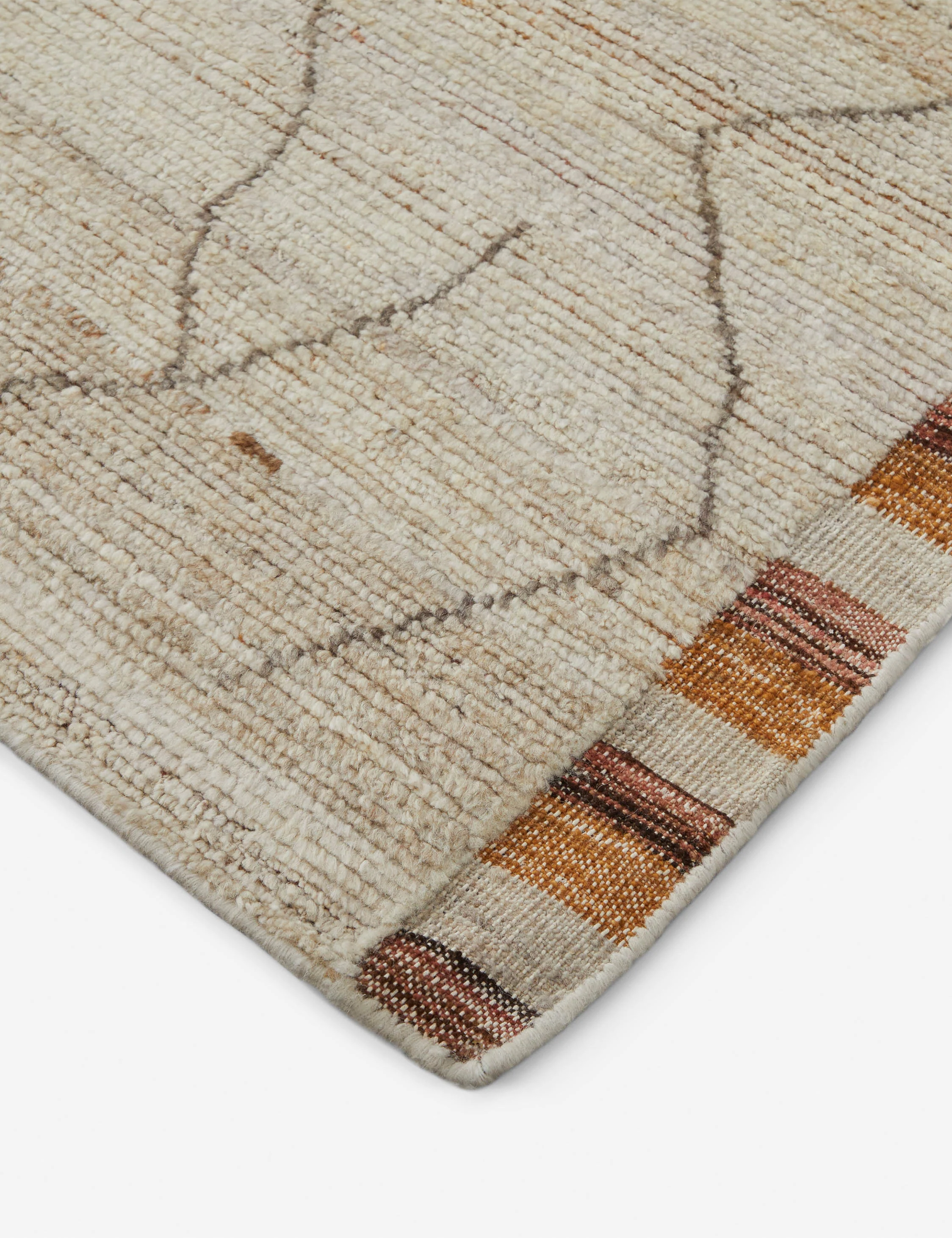 Anina Moroccan-Style Hand-Knotted Wool Rug - Image 2