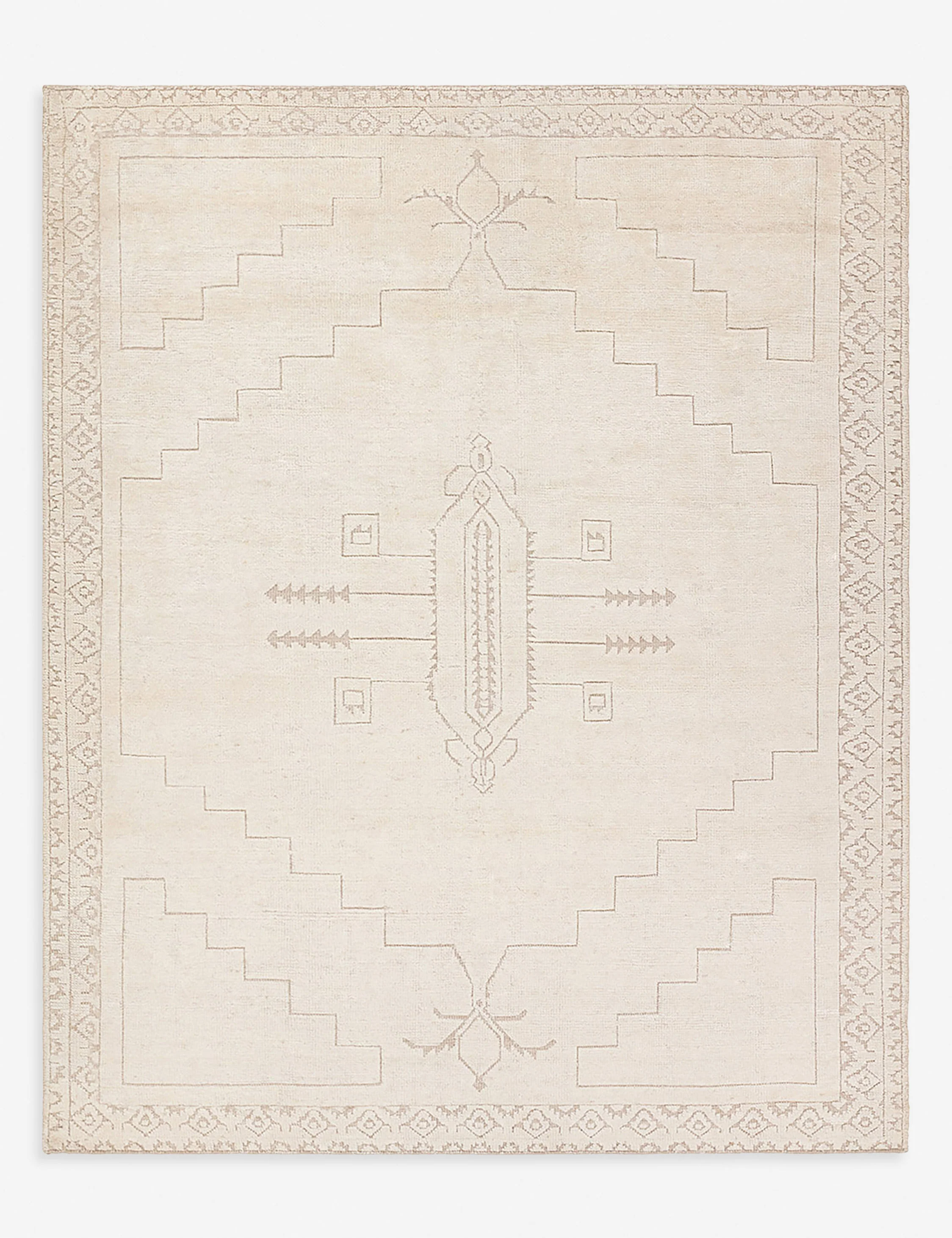 Ansa Hand-Knotted Wool-Blend Moroccan-Style Rug - Image 2