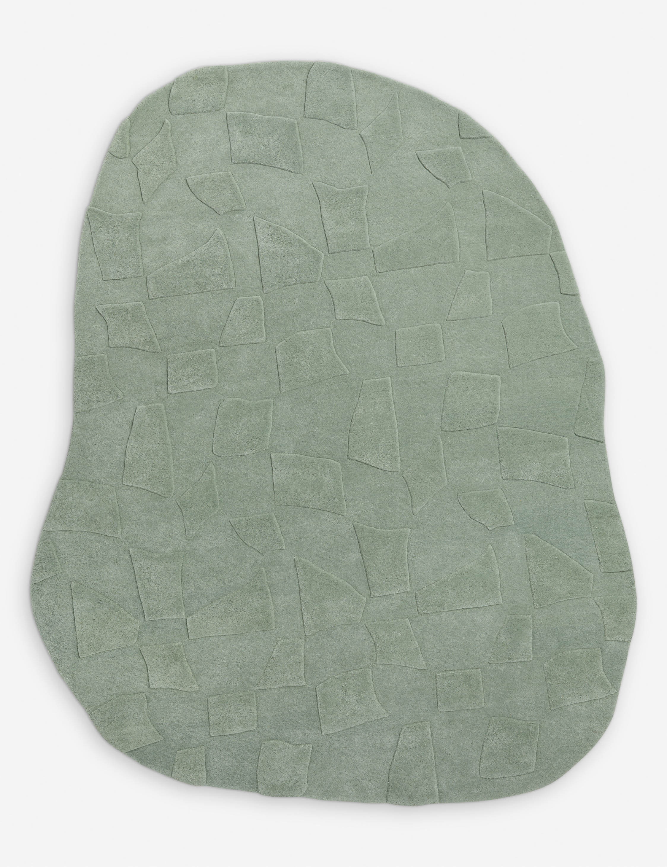 Ascani Hand-Tufted Wool Rug Swatch, Seafoam - Image 3