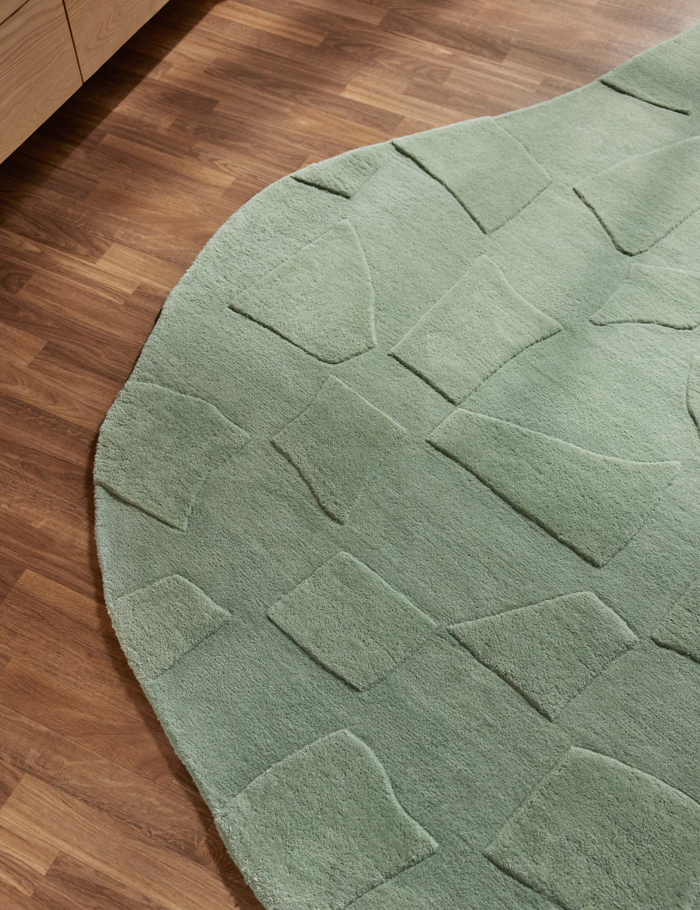 Ascani Hand-Tufted Wool Rug Swatch, Seafoam - Image 4