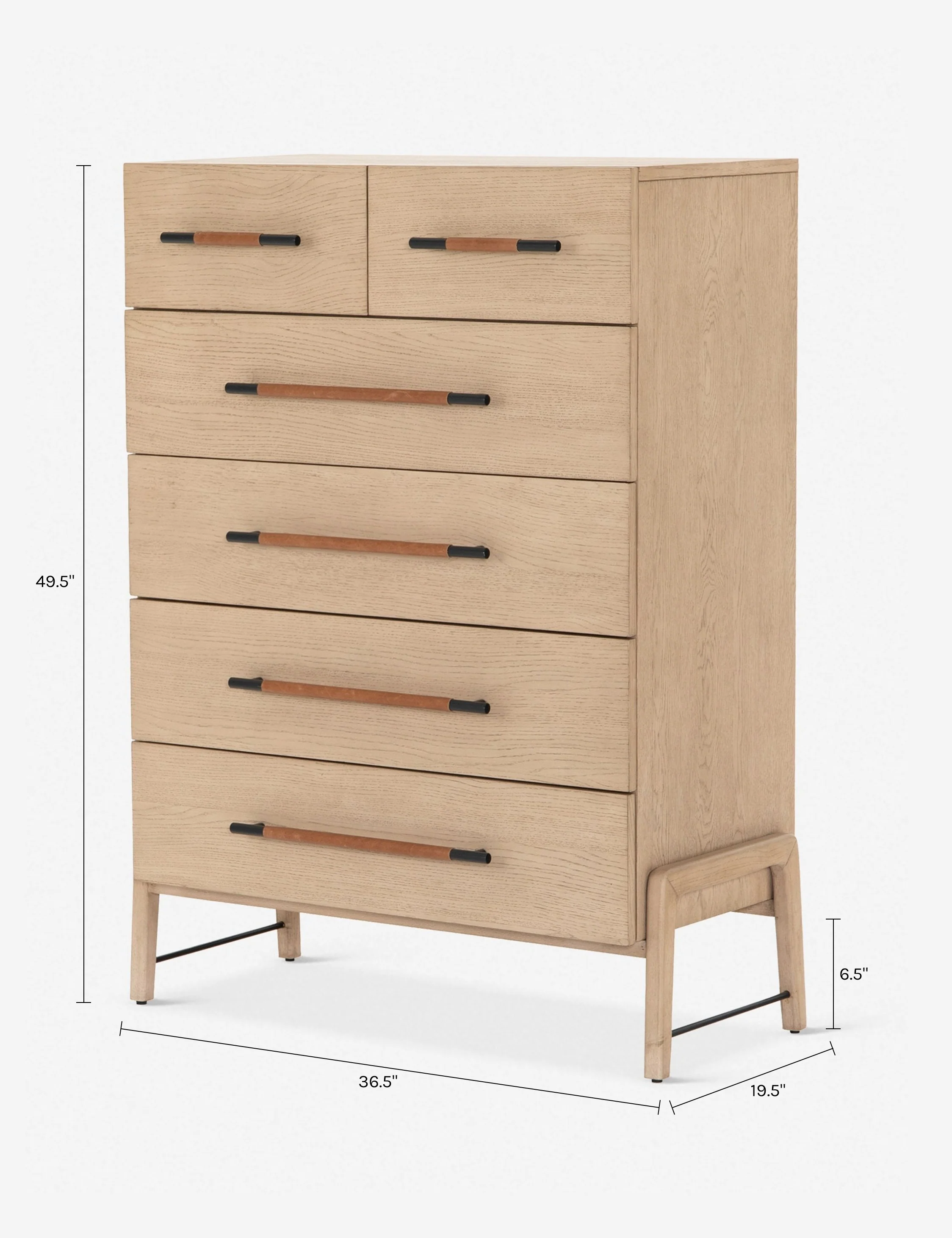 Avalon Tall 6-Drawer Dresser - Image 13