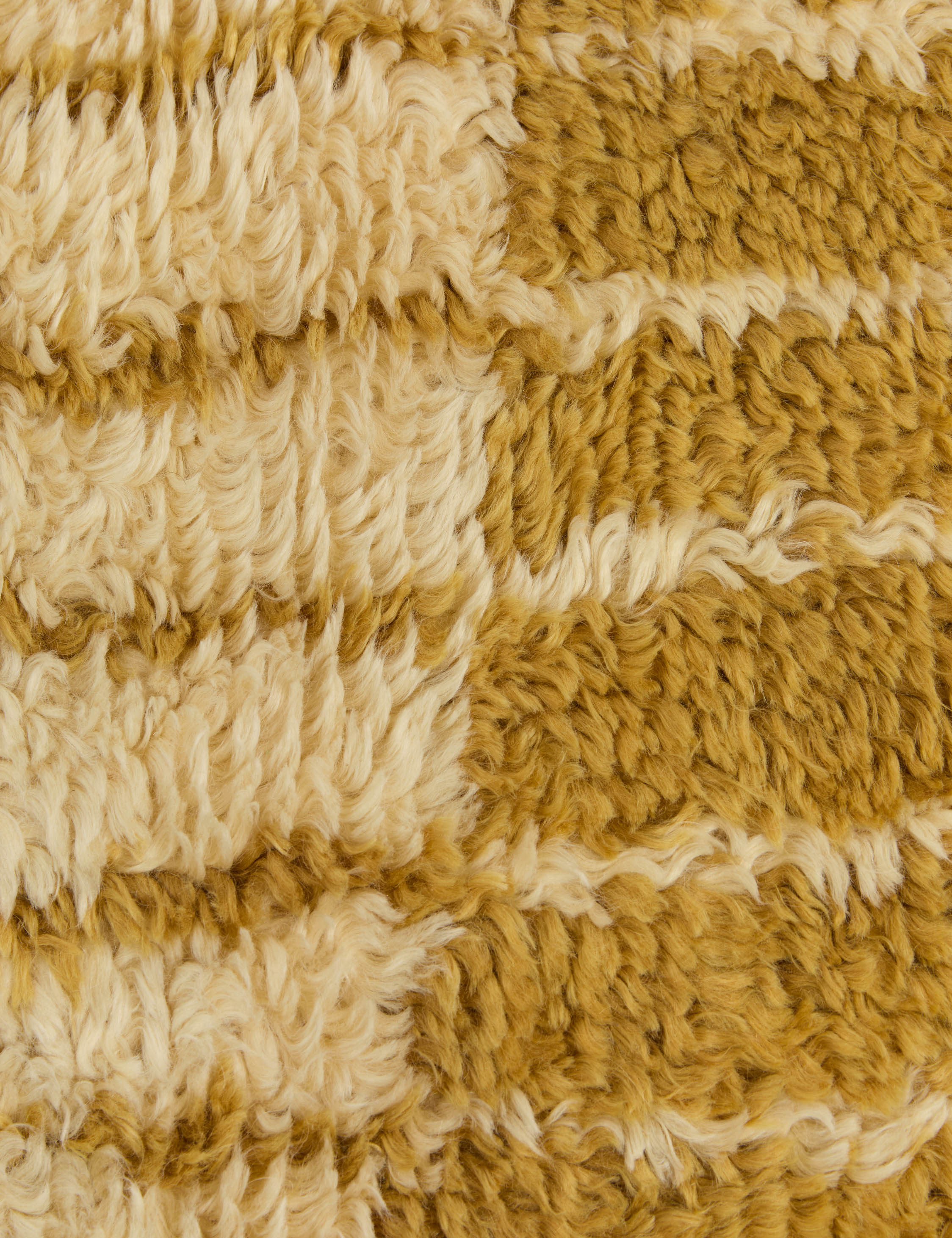 Bhari Hand-Knotted Wool Shag Rug Swatch