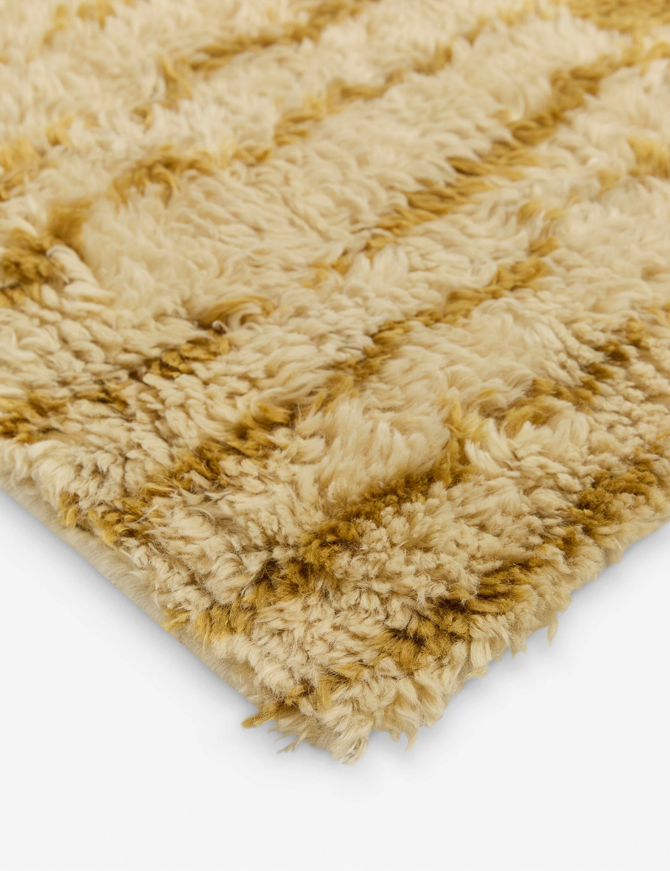 Bhari Hand-Knotted Wool Shag Rug Swatch - Image 3