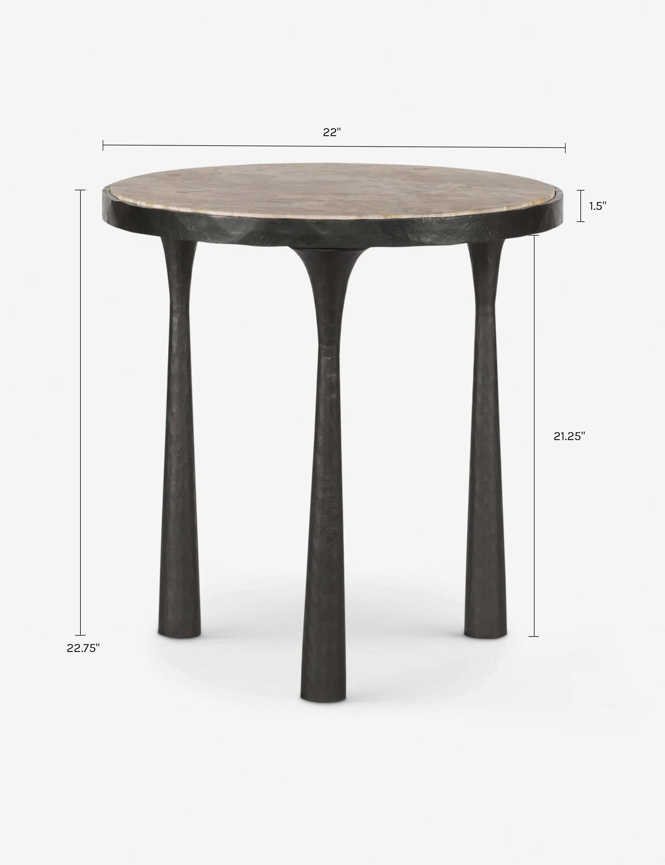 Billings Round Side Table by Amber Lewis x Four Hands - Image 11