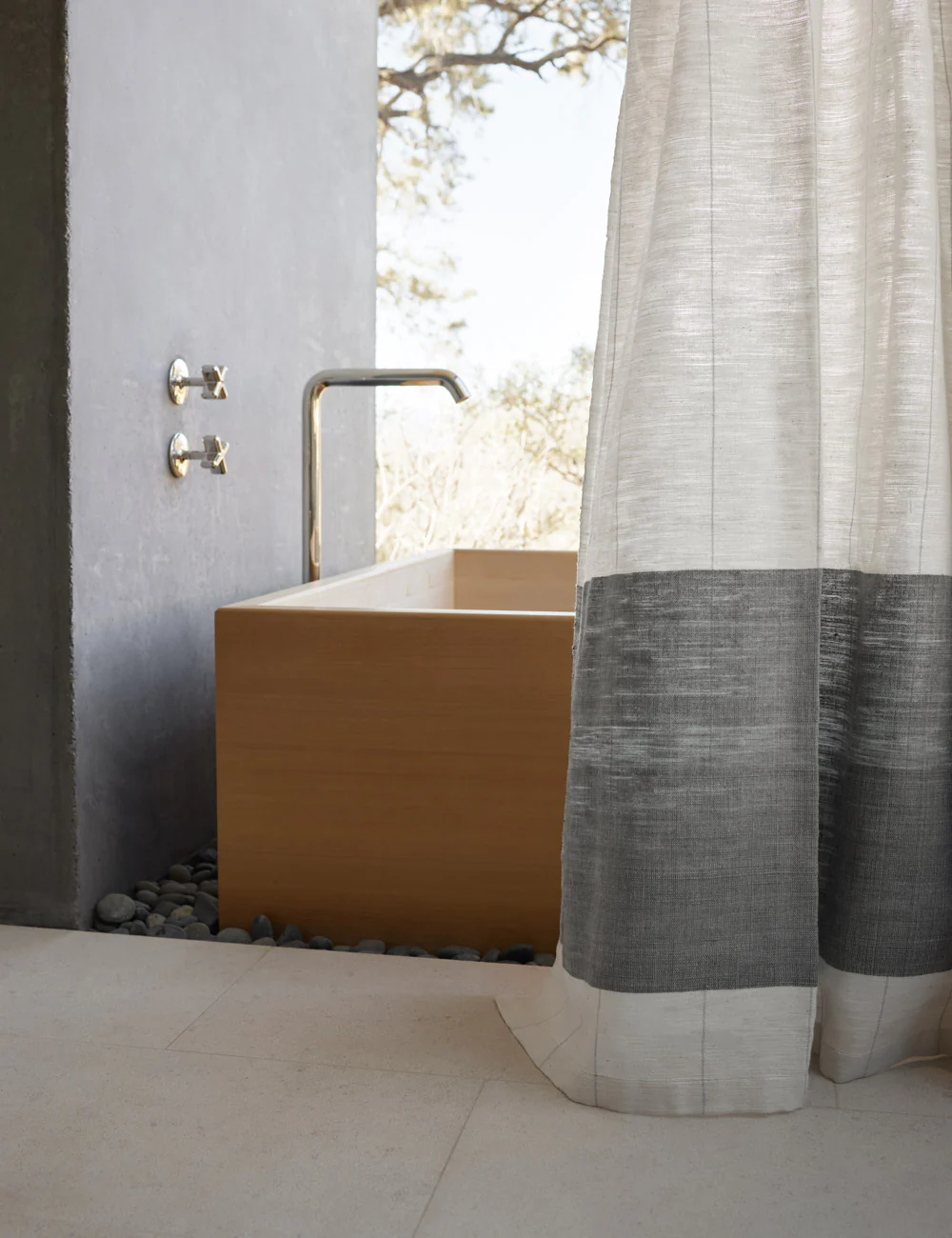 Karo Shower Curtain by Bolé Road Textiles - Image 2