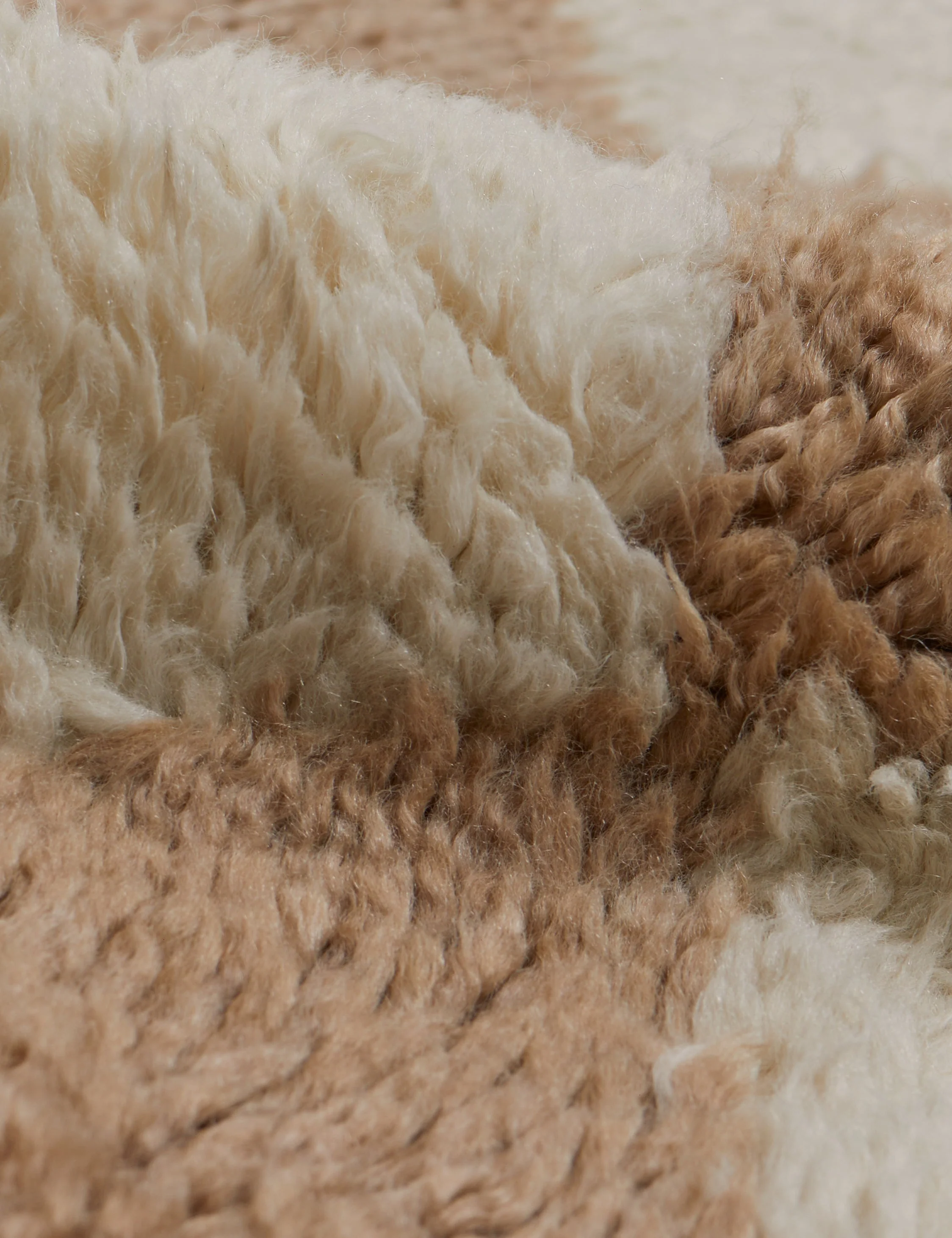 Cariad Hand-Knotted Wool Moroccan Shag Rug Swatch 18" x 18" - Image 9