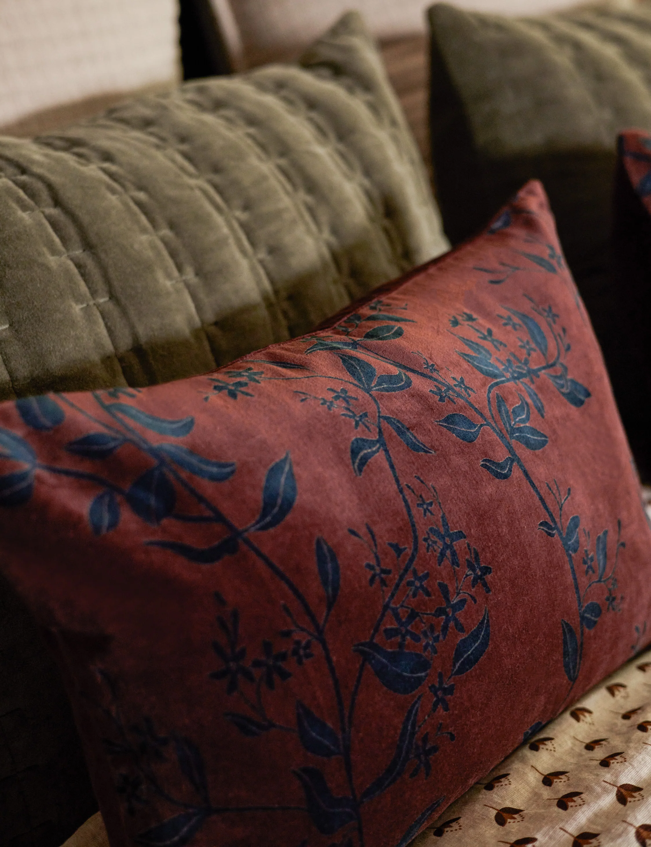Carmine Velvet Pillow - Image 4