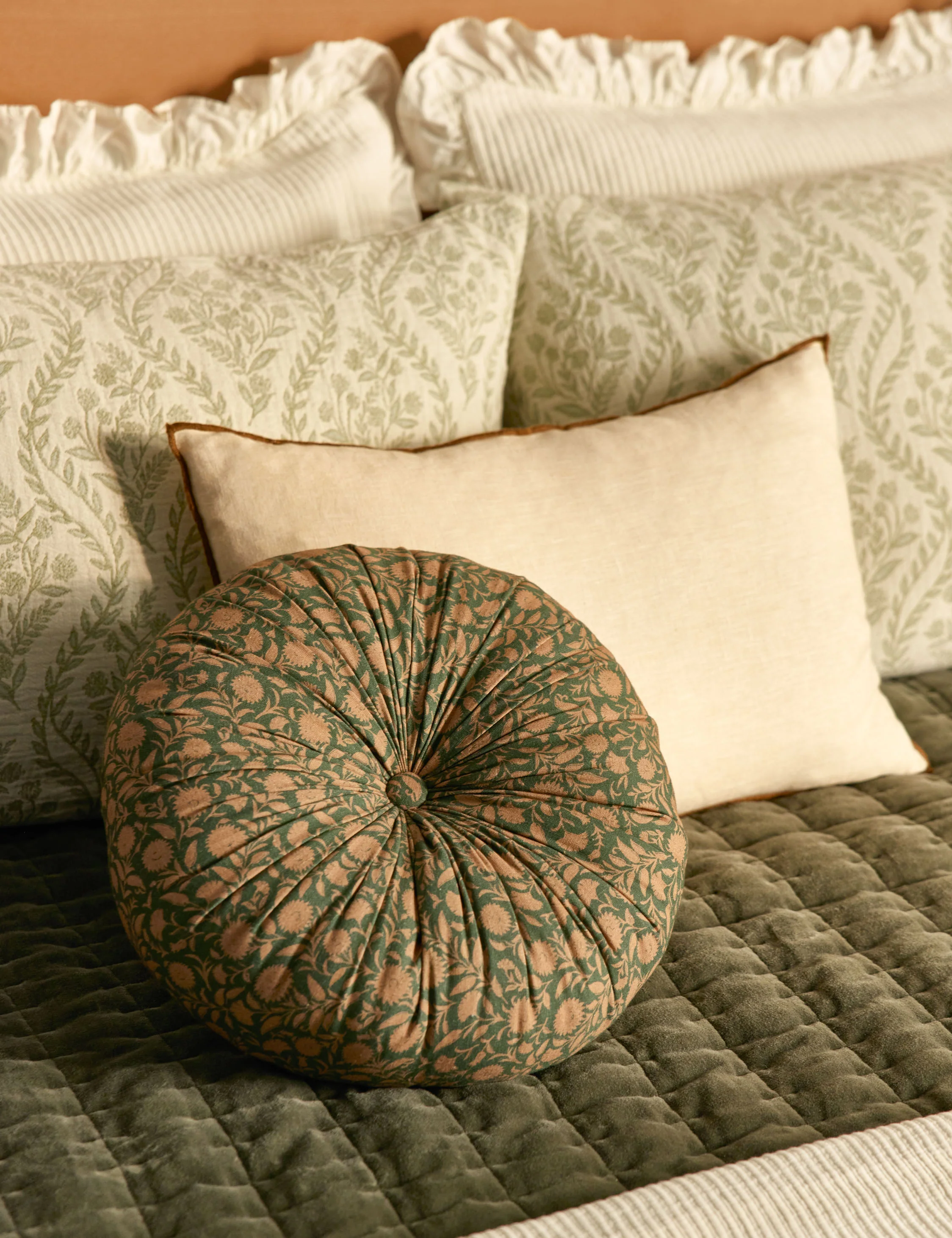 Carys Contrast Linen Pillow - Image 49