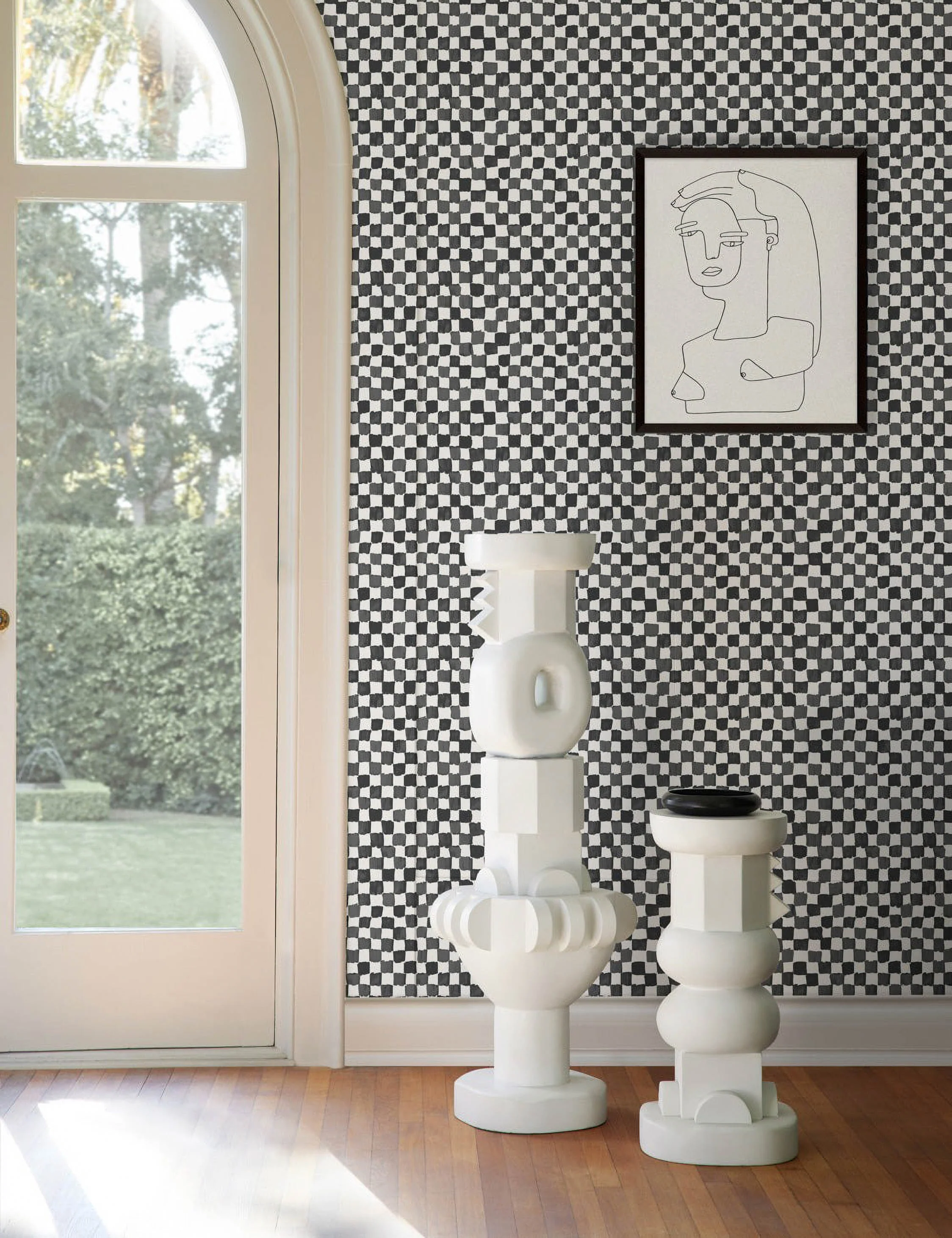 Checkerboard Wallpaper by Sarah Sherman Samuel - Image 3