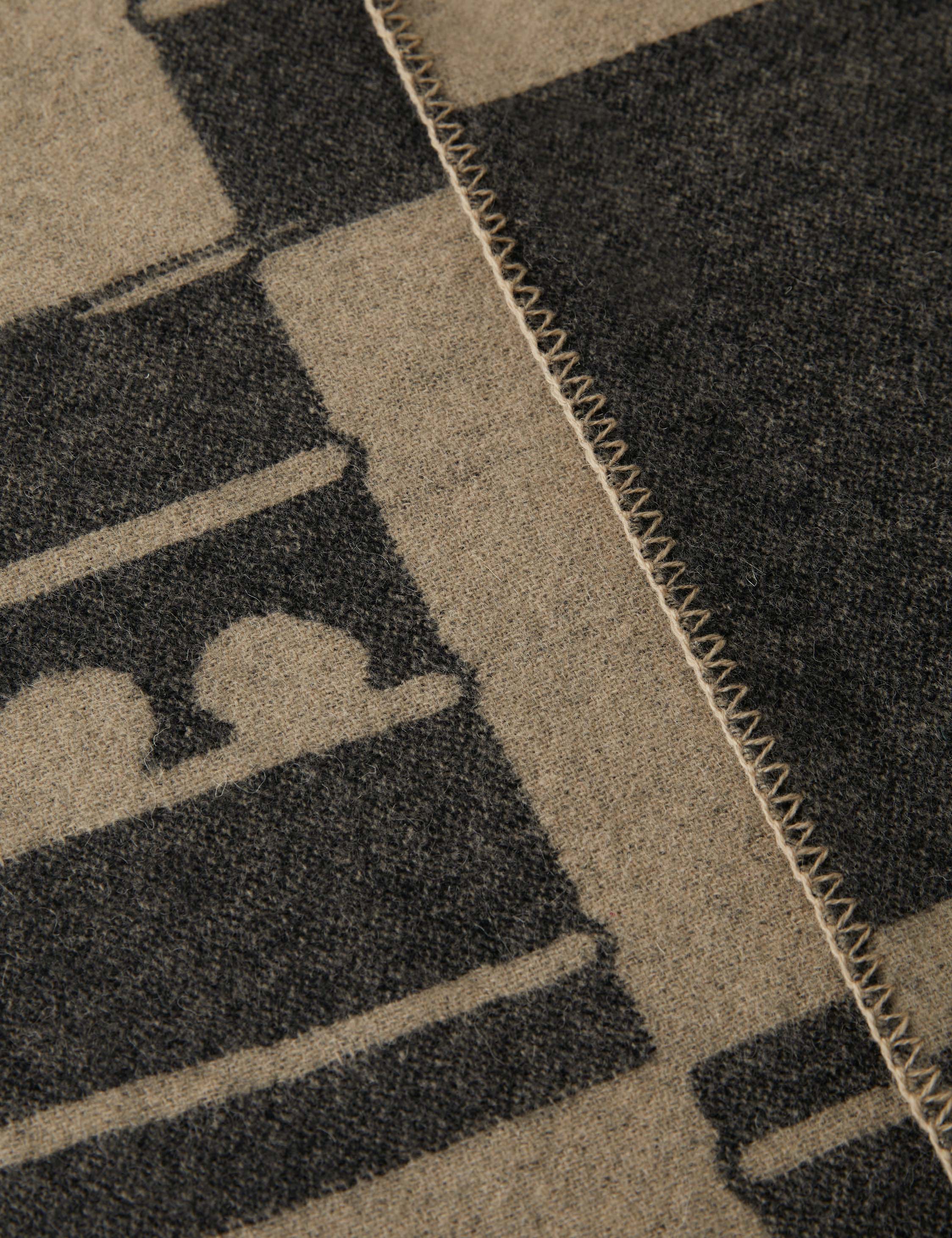 Checkered Reversible Wool Throw by Sarah Sherman Samuel - Image 8