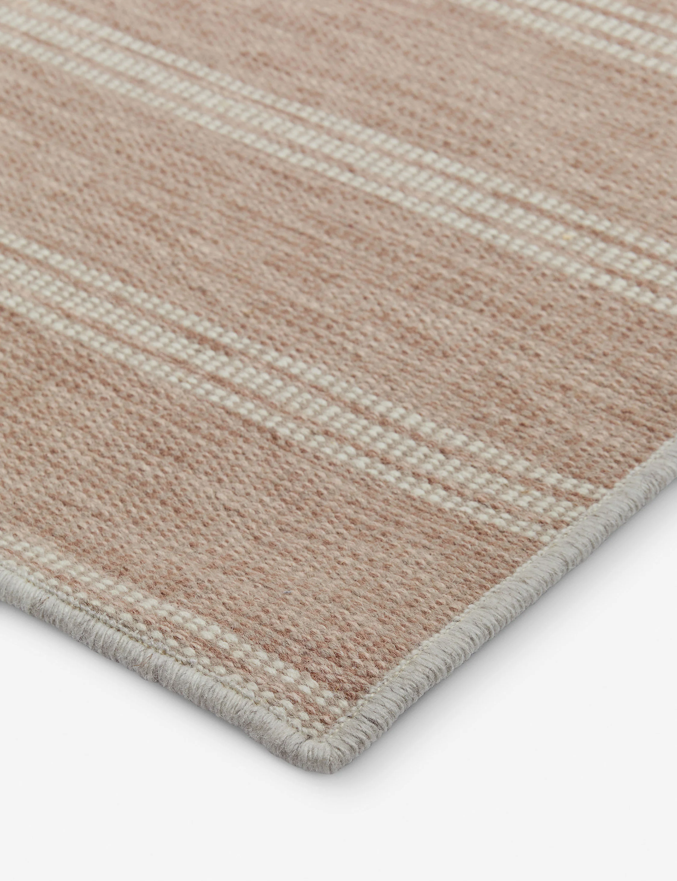 Custom Cheyenne Flatweave Wool Rug, Rose - Image 2