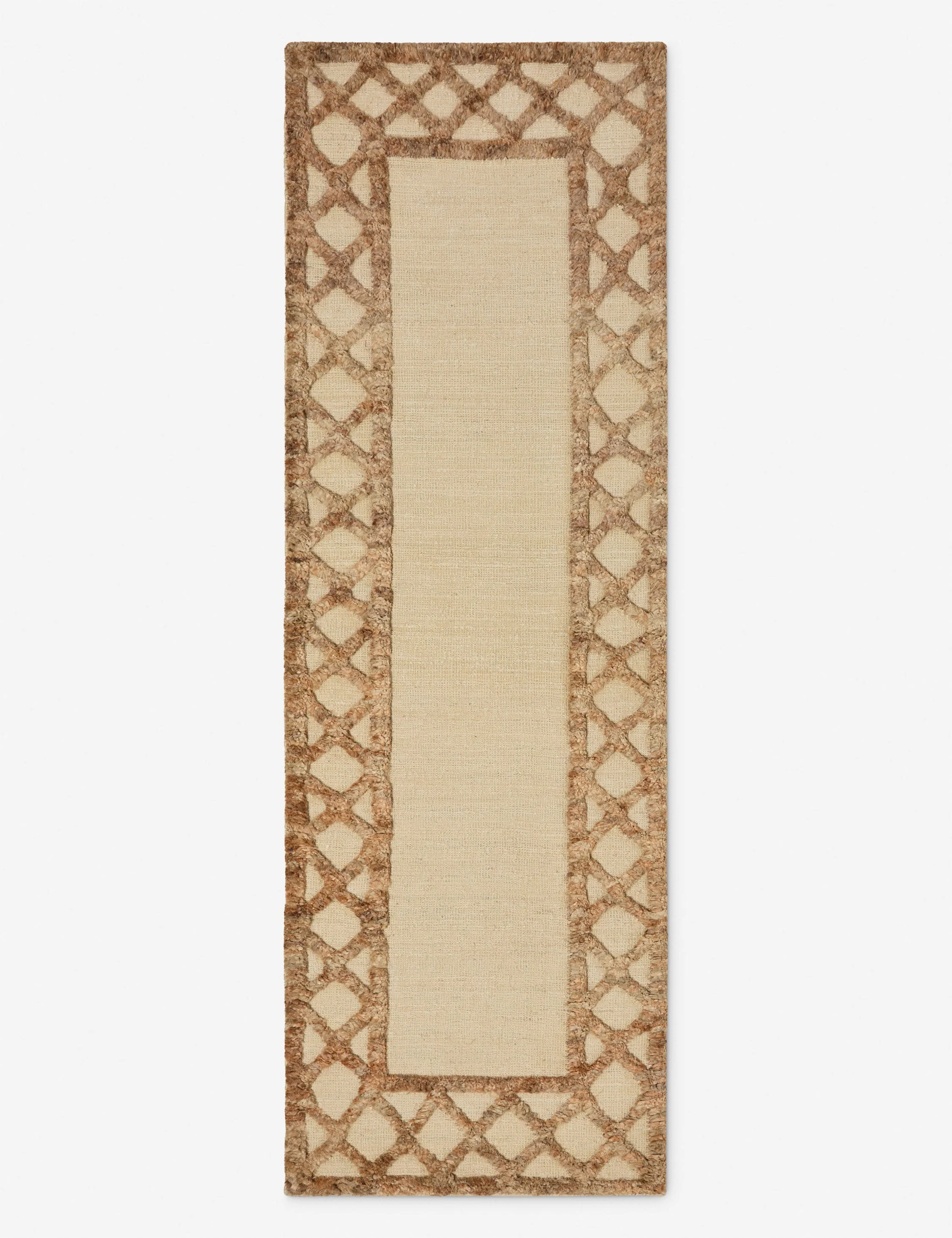 Clairmont Hand-Woven Jute Rug Swatch by Jake Arnold, Natural and Ivory - Image 6