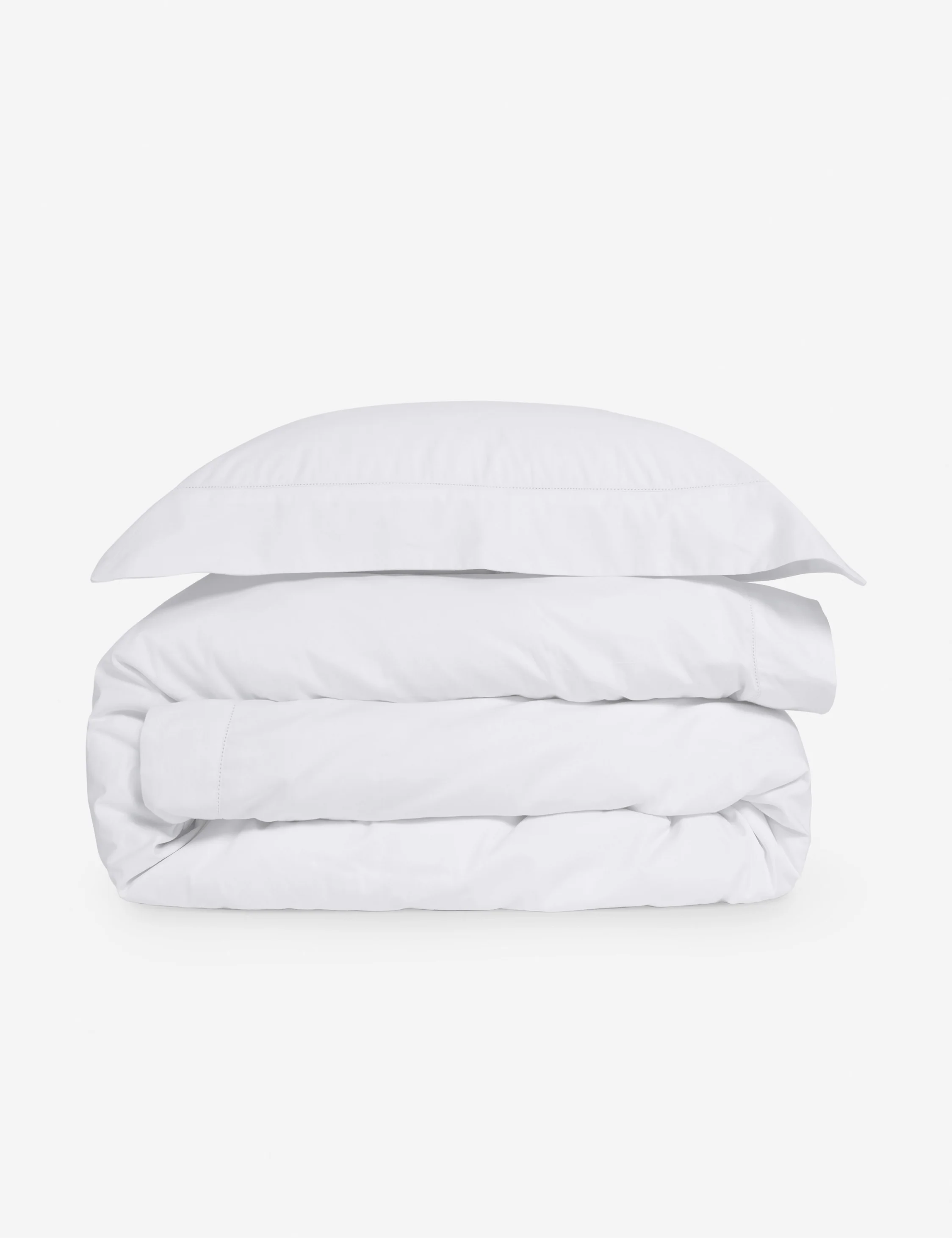 Classico Hemstitch Cotton Sateen Duvet Set by Pom Pom at Home - Image 2