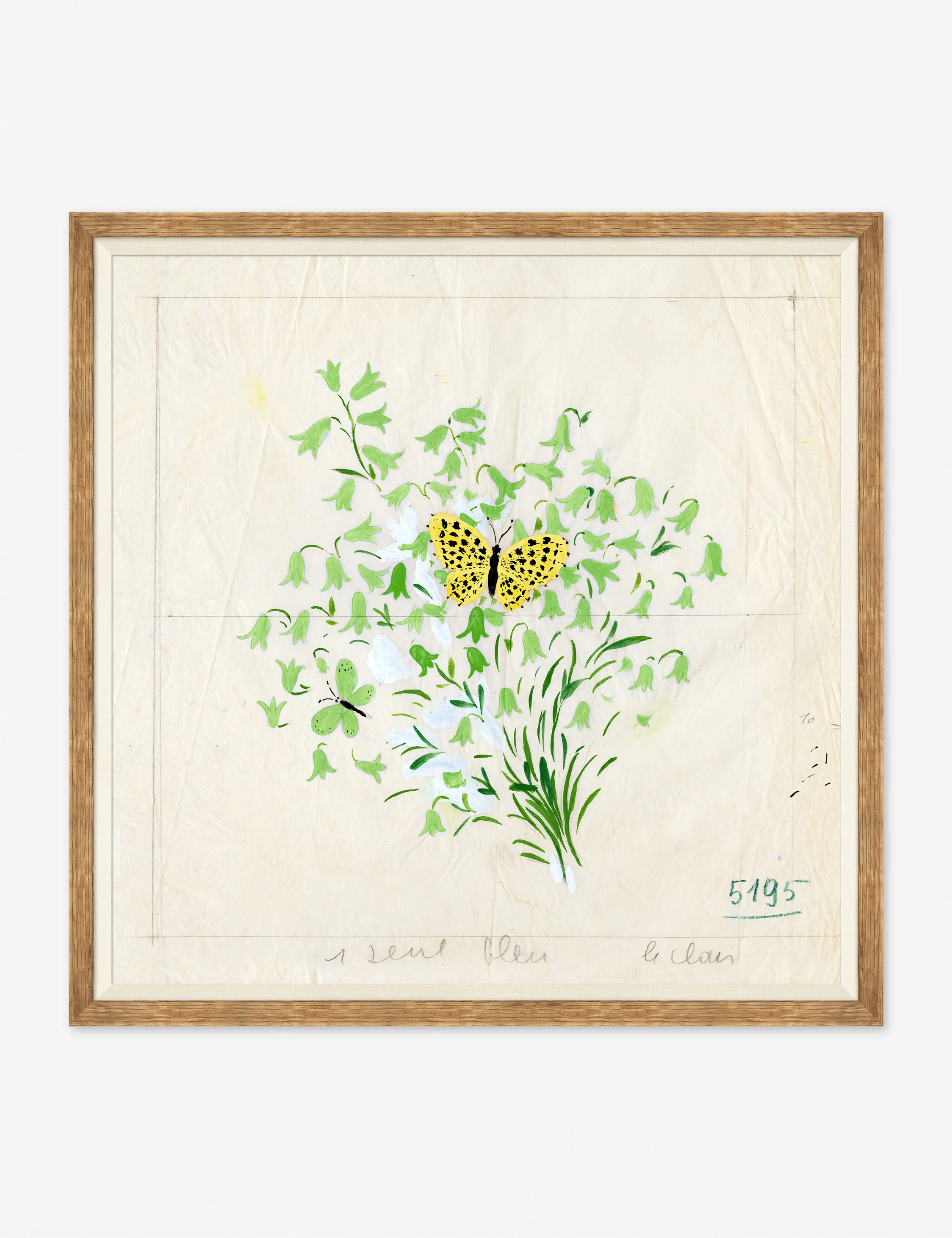 Clochettes et Papillon II Print by Paule Marrot