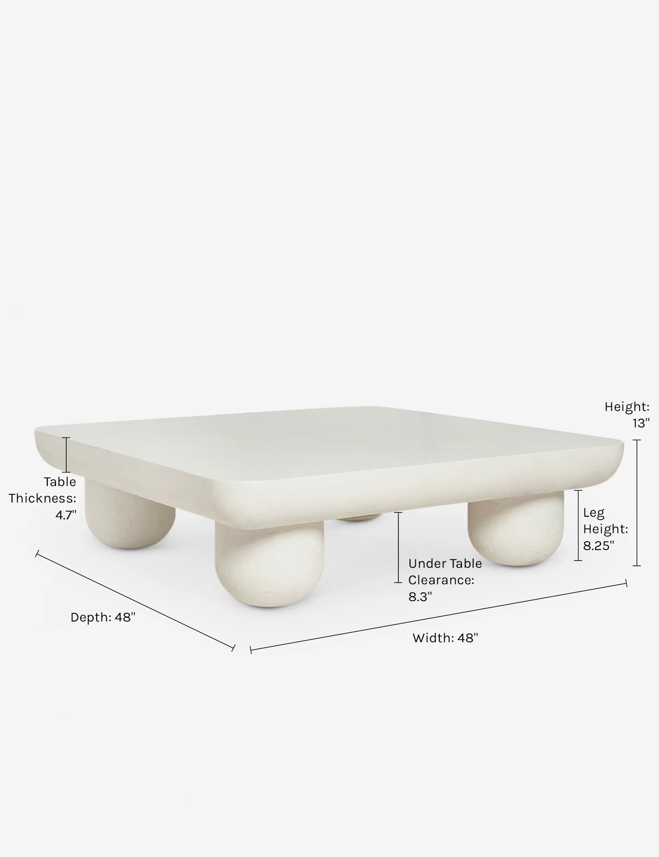 Clouded Square Coffee Table by Sarah Sherman Samuel - Image 6