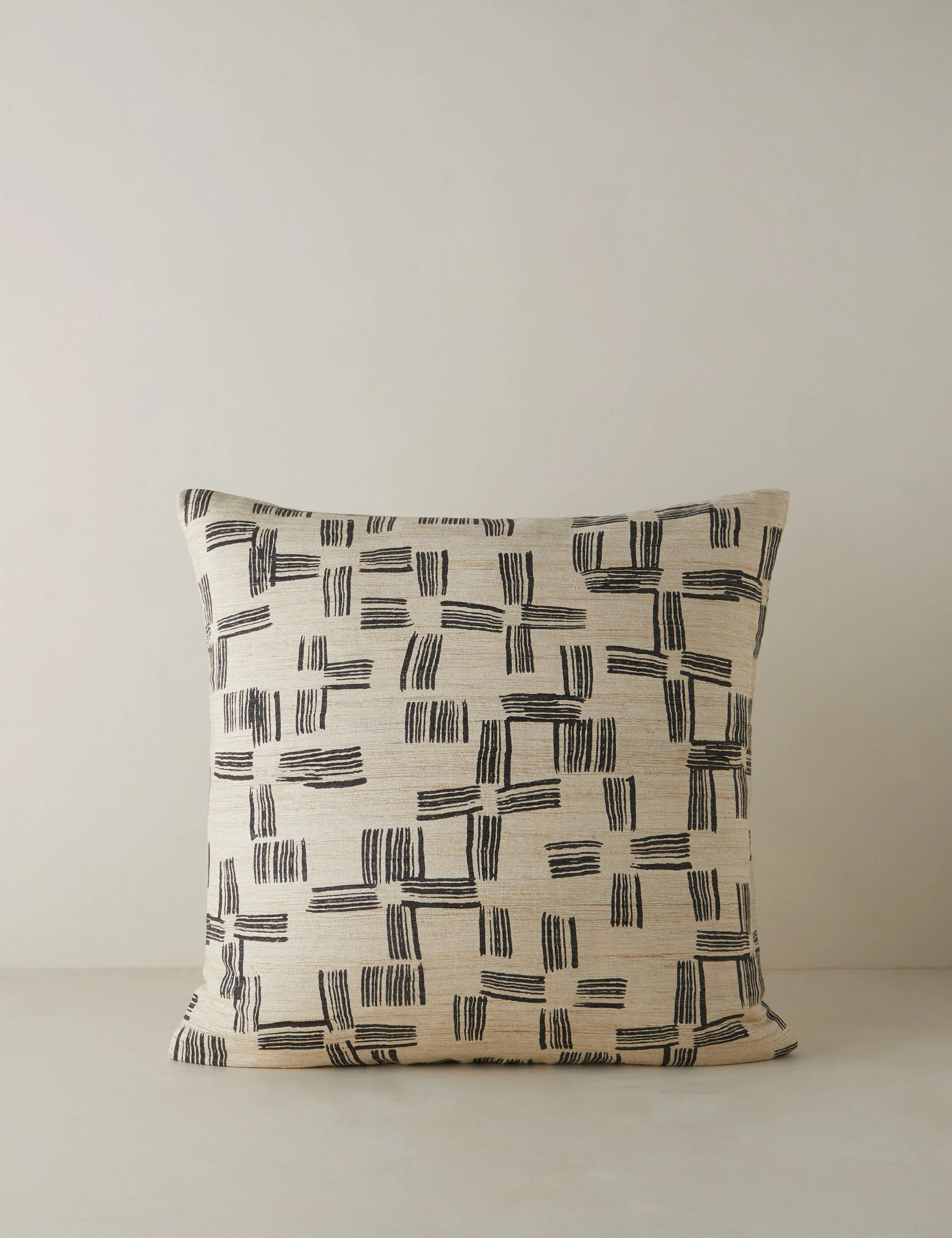 Crossmarks Silk Pillow by Élan Byrd - Image 2