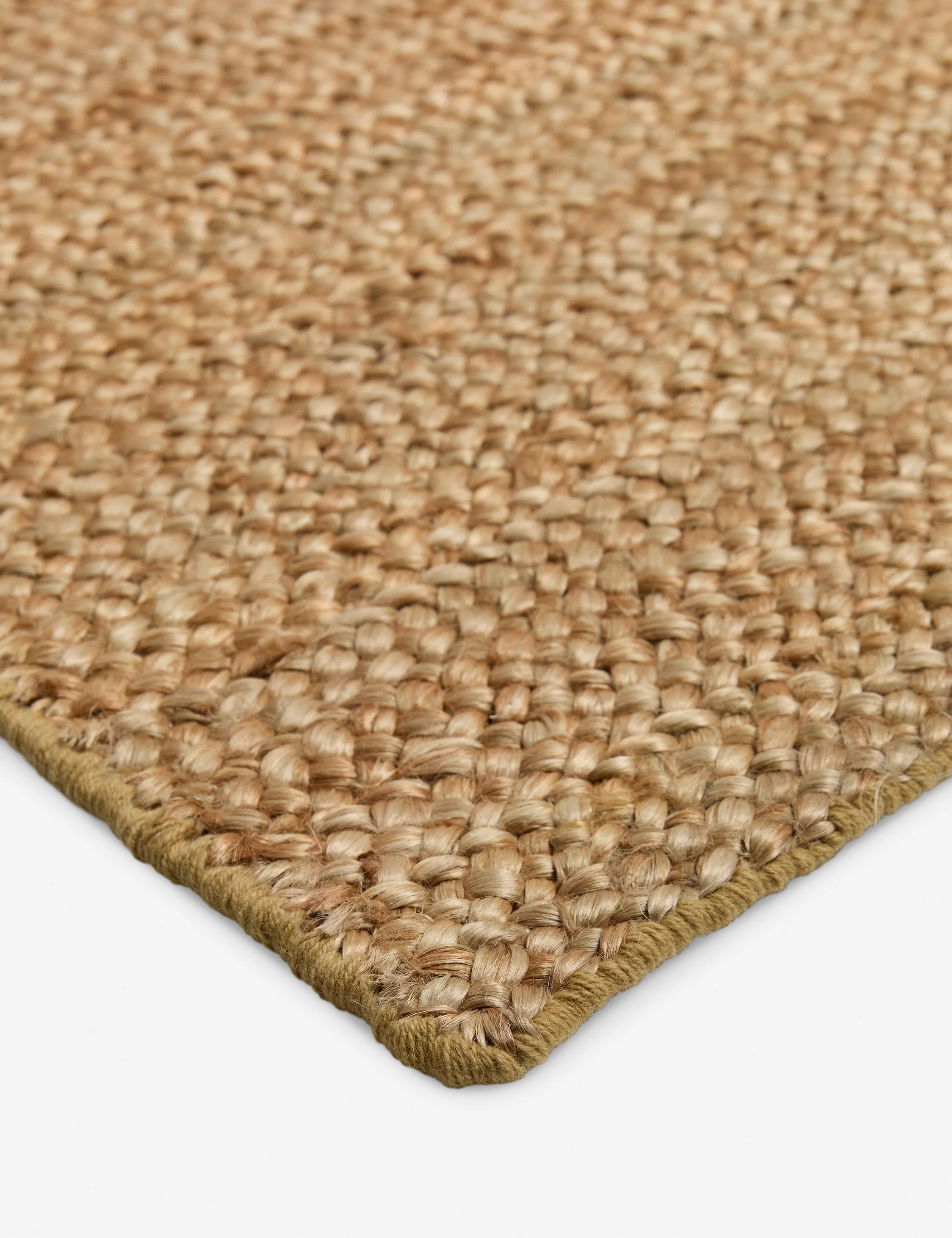 Custom Machi Hand-Loomed Jute Rug, Gold - Image 2