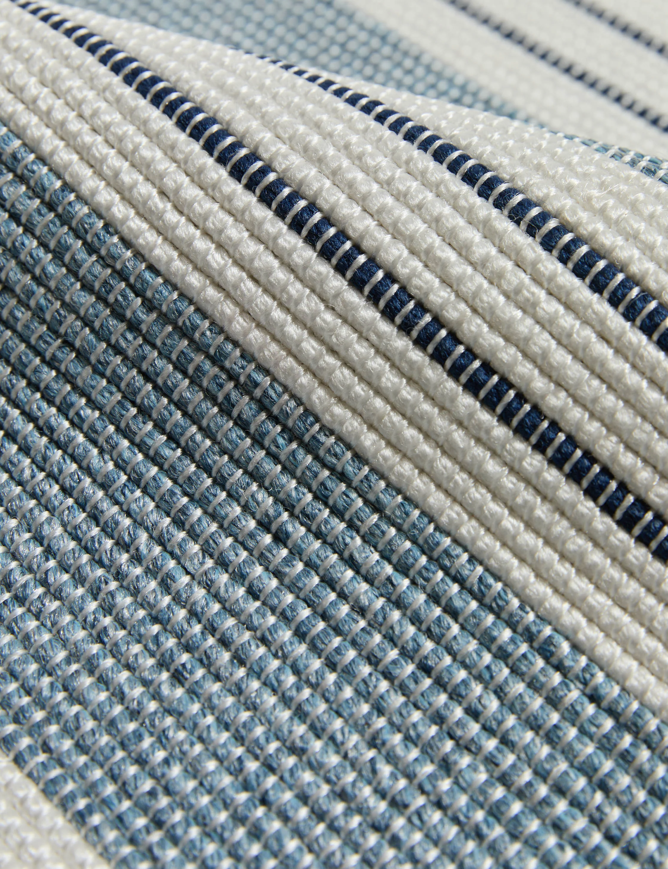 Custom Minetta Hand-Loomed Rug Swatch 5.5" x 6", Lapis - Image 2