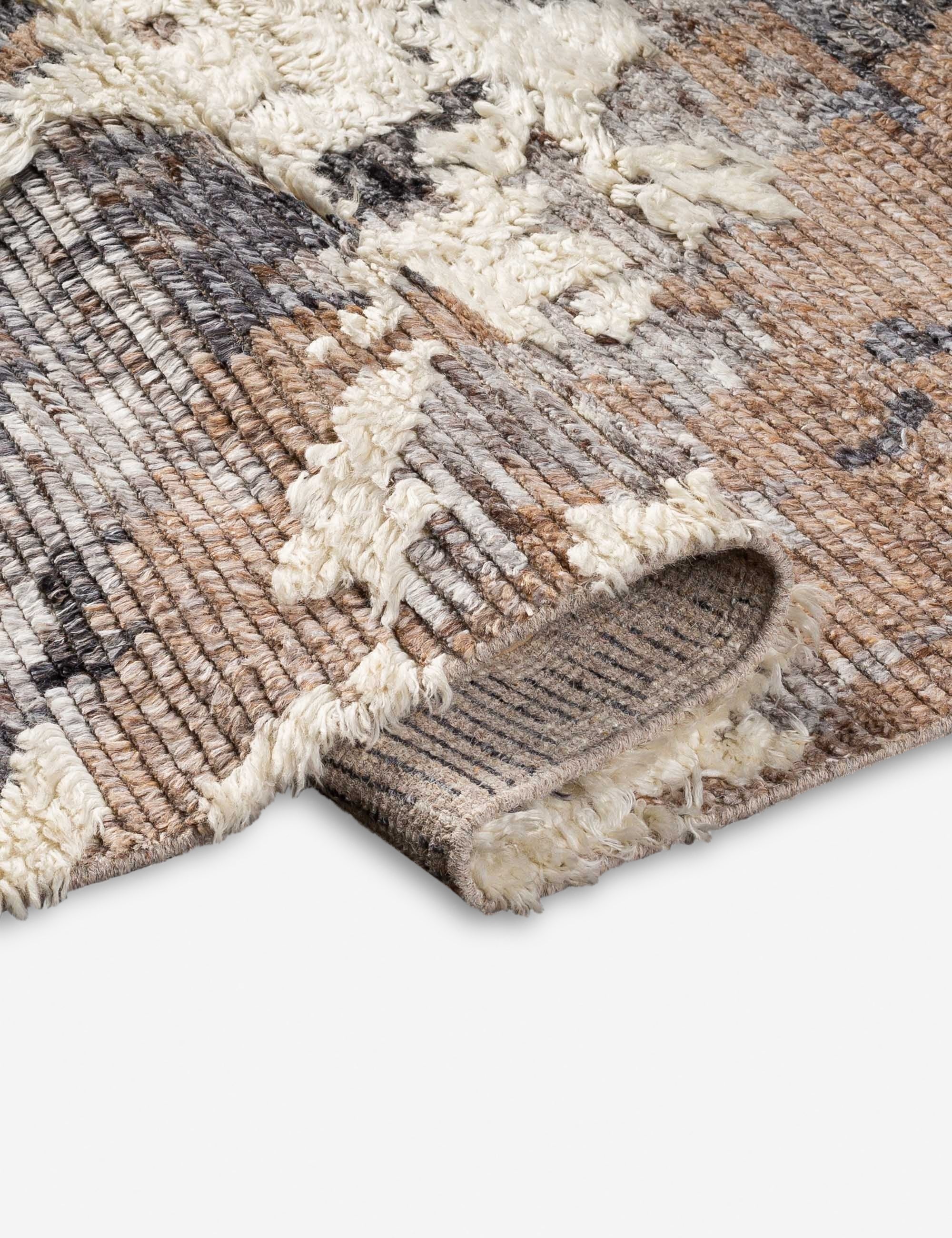 Dasia Hand-Knotted Wool Moroccan Shag Rug - Image 3