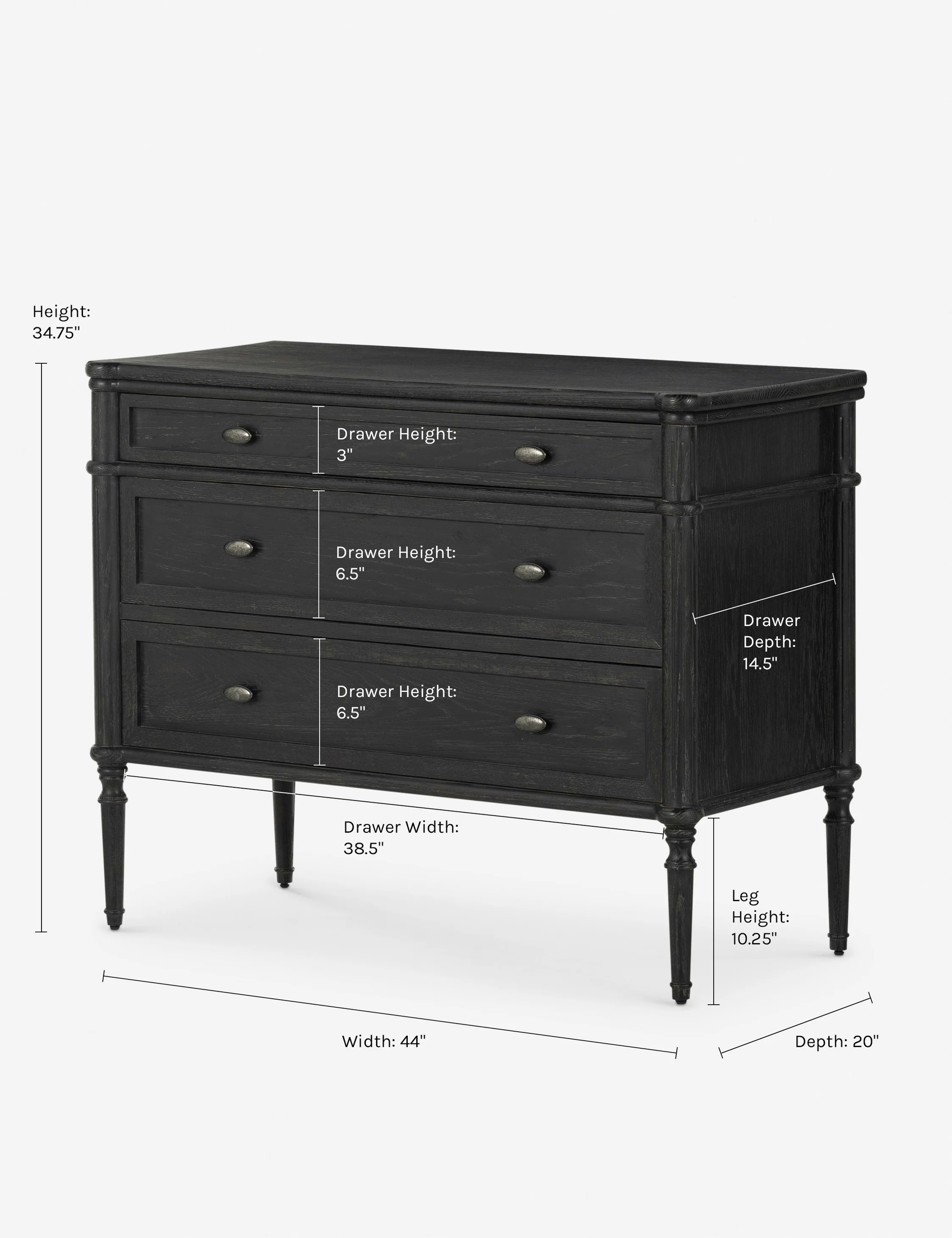 Delancey 3-Drawer Dresser - Image 8