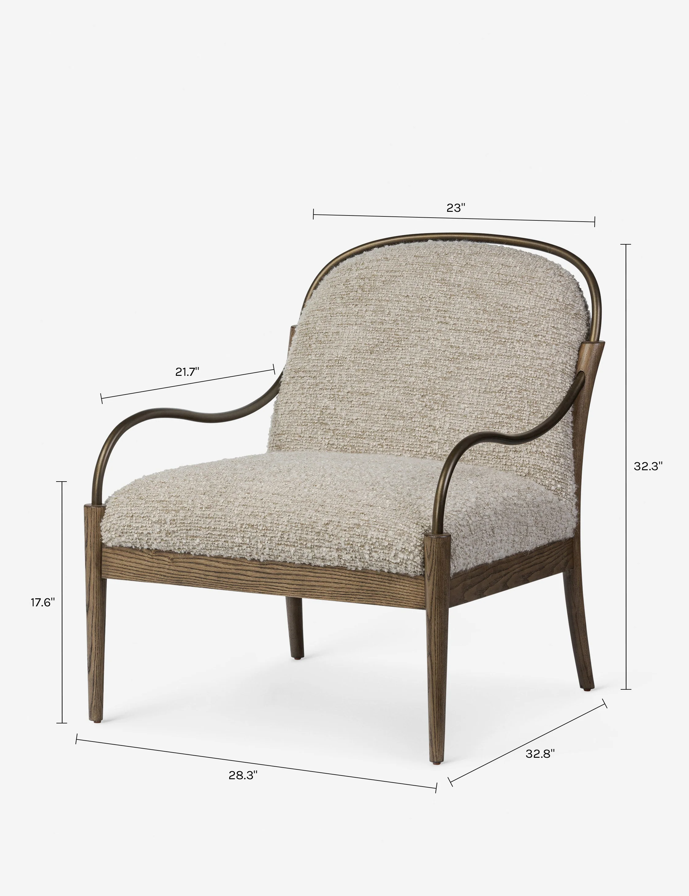 Demi Accent Chair by Amber Lewis x Four Hands - Image 9