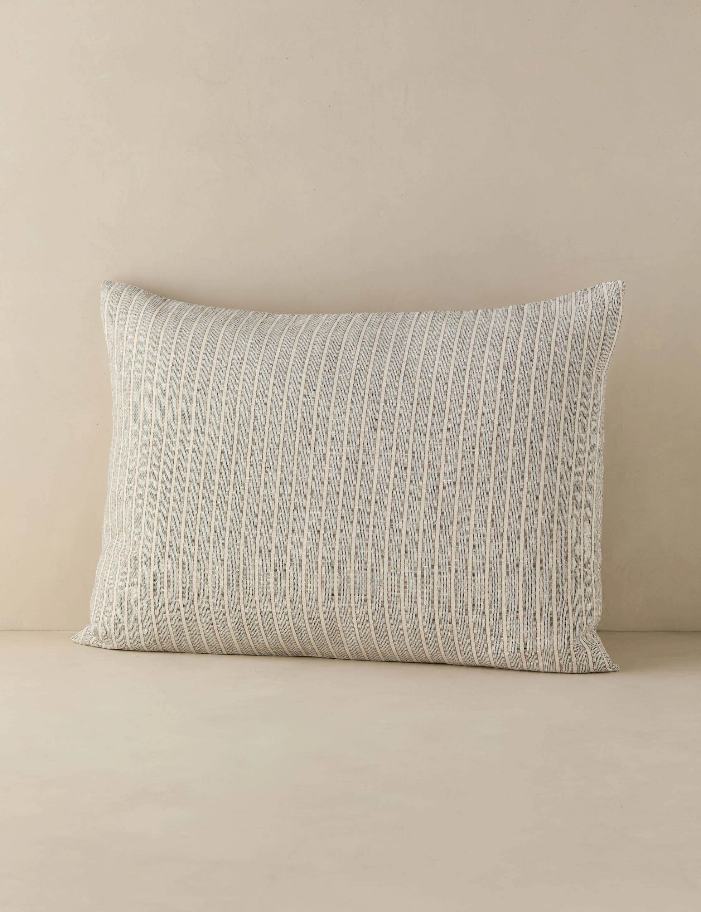 Eadlin Striped European Flax Linen® Sham - Image 2