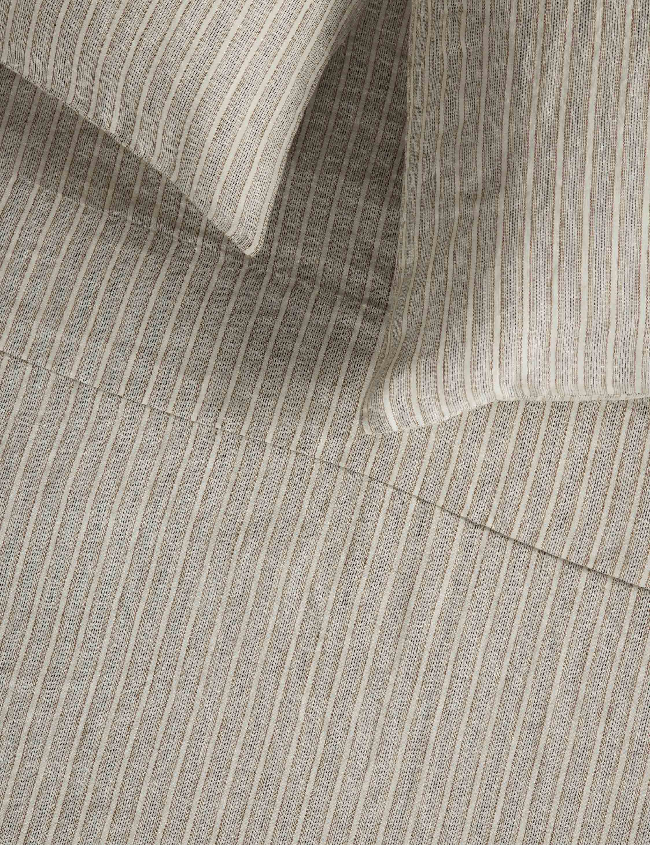 Eadlin Striped European Flax Linen® Sheet Set - Image 2