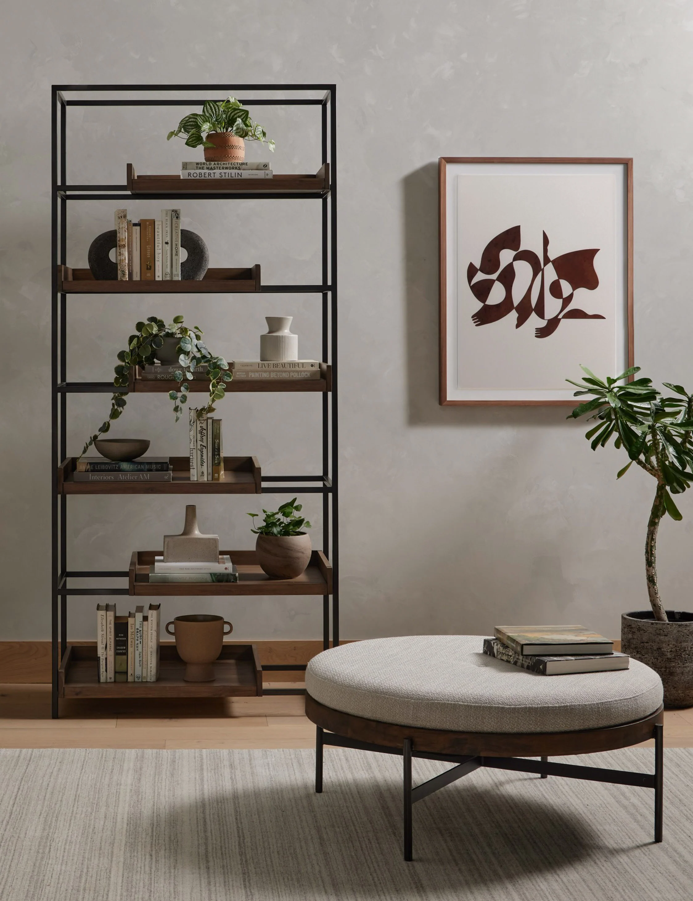 Emile Round Ottoman