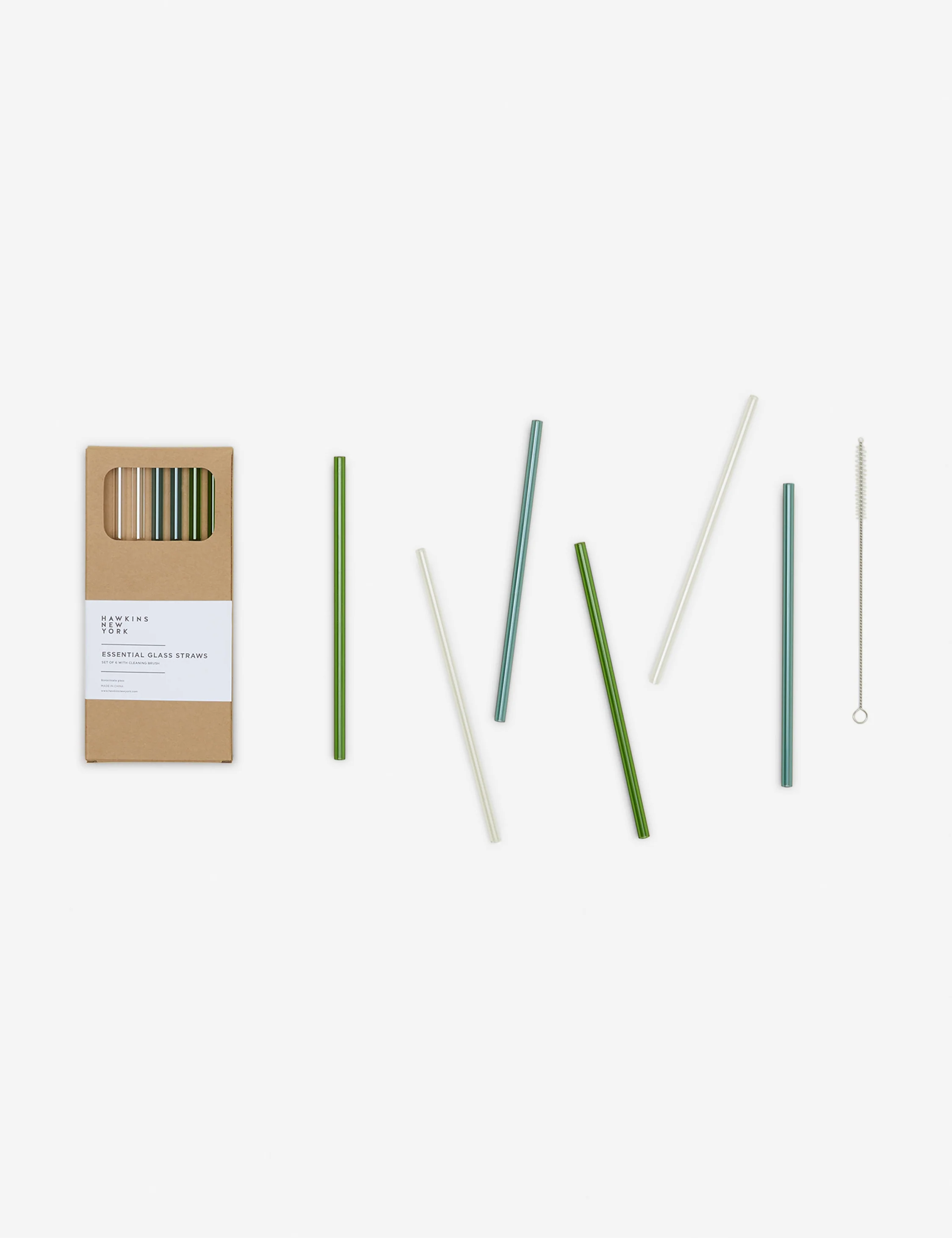 Essential Glass Straws (Set of 6) by Hawkins New York - Image 2