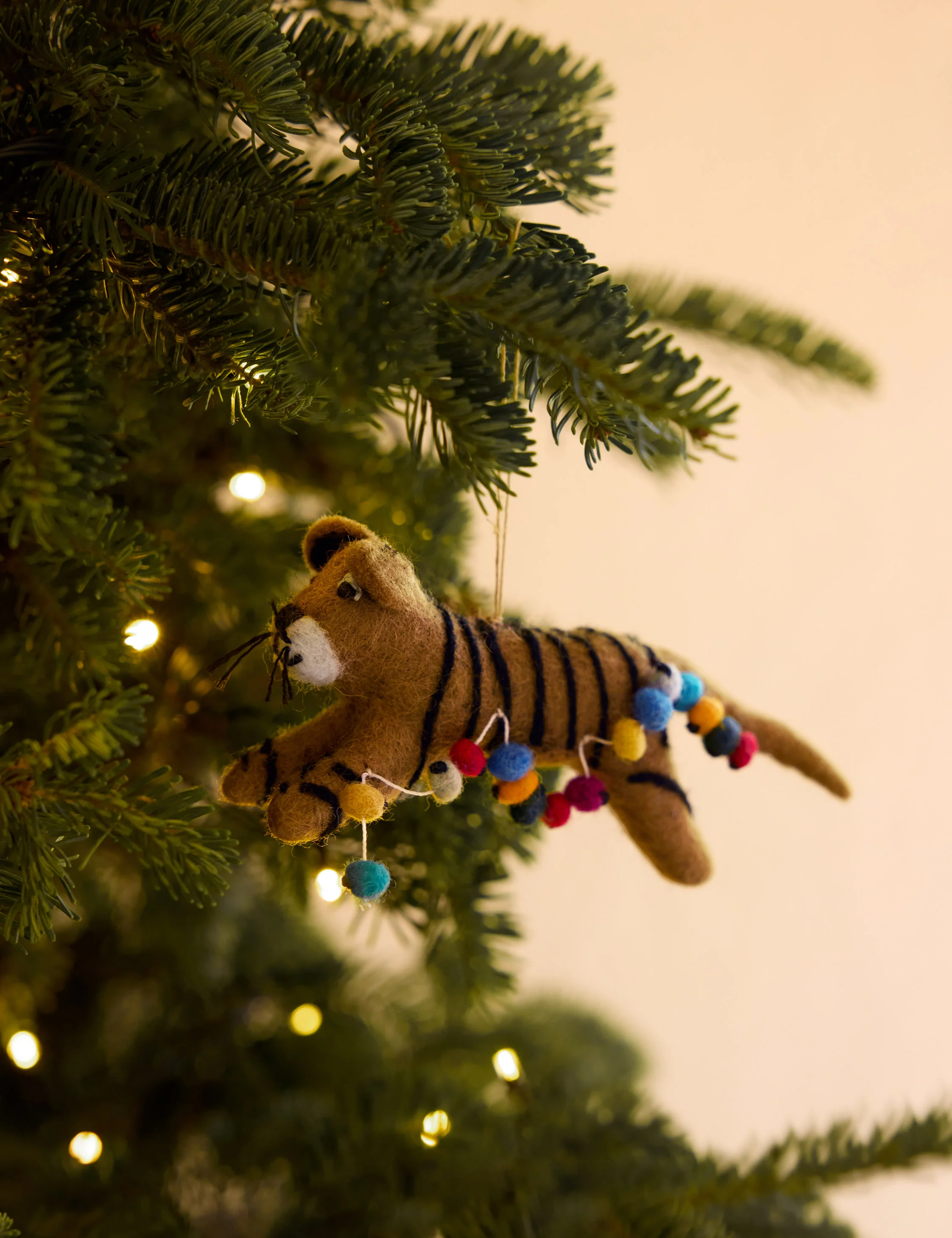 Felt Tiger Trio Ornaments (Set of 3) by Sarah Sherman Samuel - Image 6