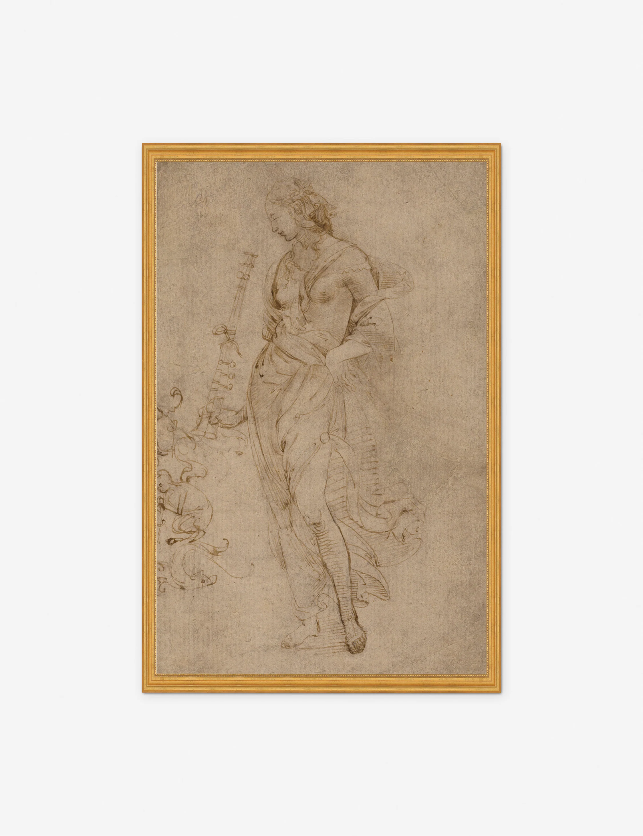 Female Figure with a Tibia Print by Raphael - Image 6