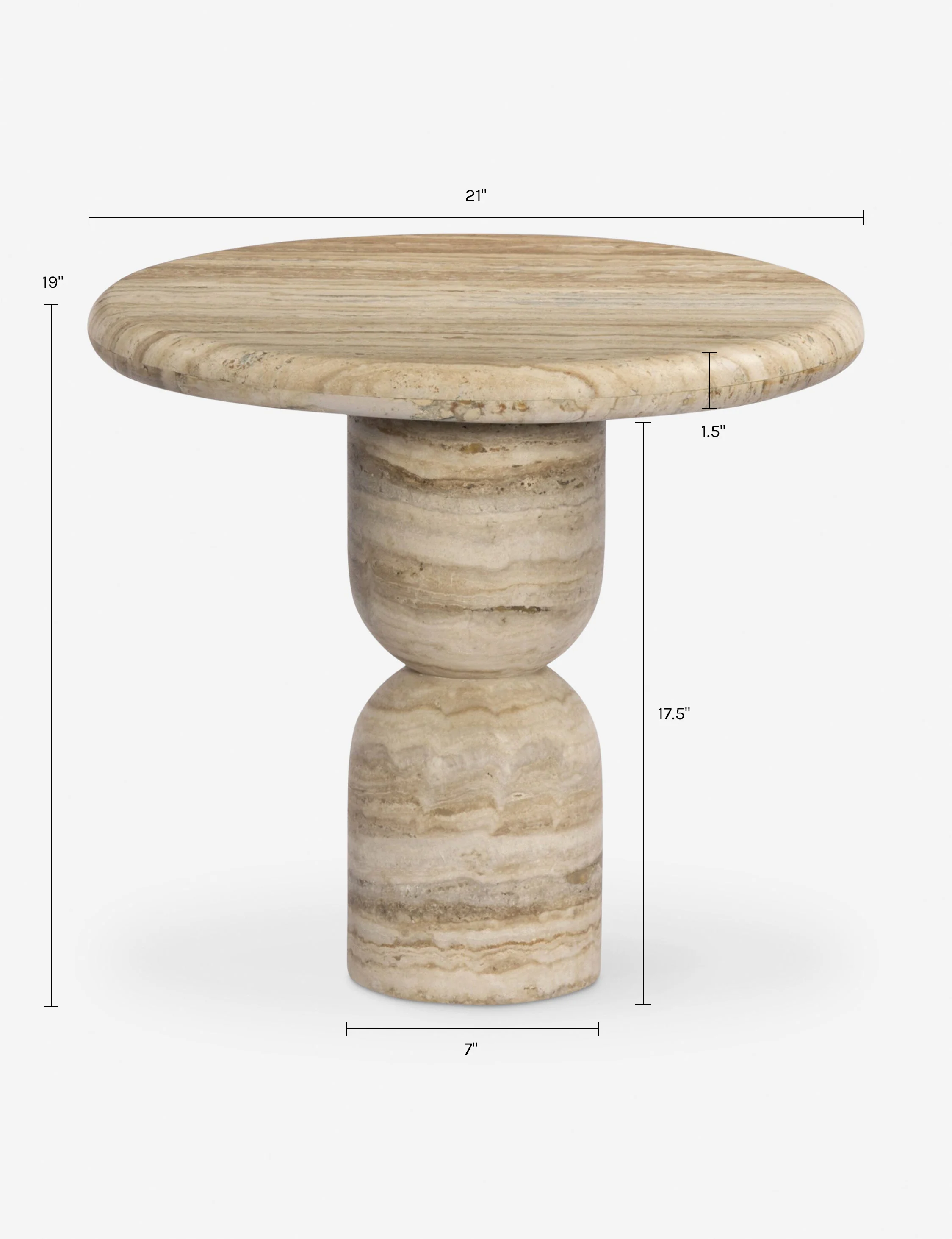 Figueroa Round Side Table by Amber Lewis x Four Hands - Image 13