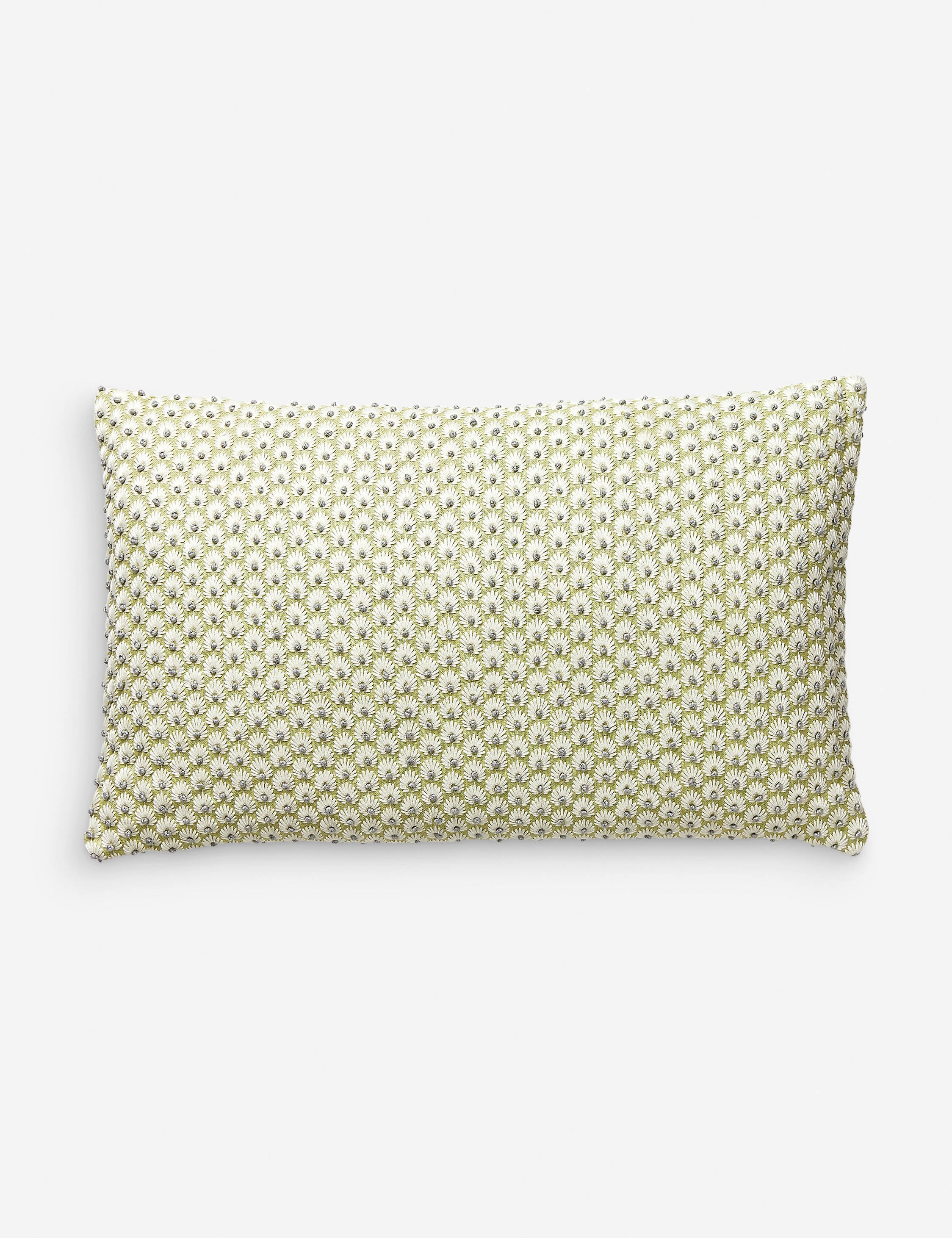 Fleur Embroidered Pillow by Scalamandre - Image 2
