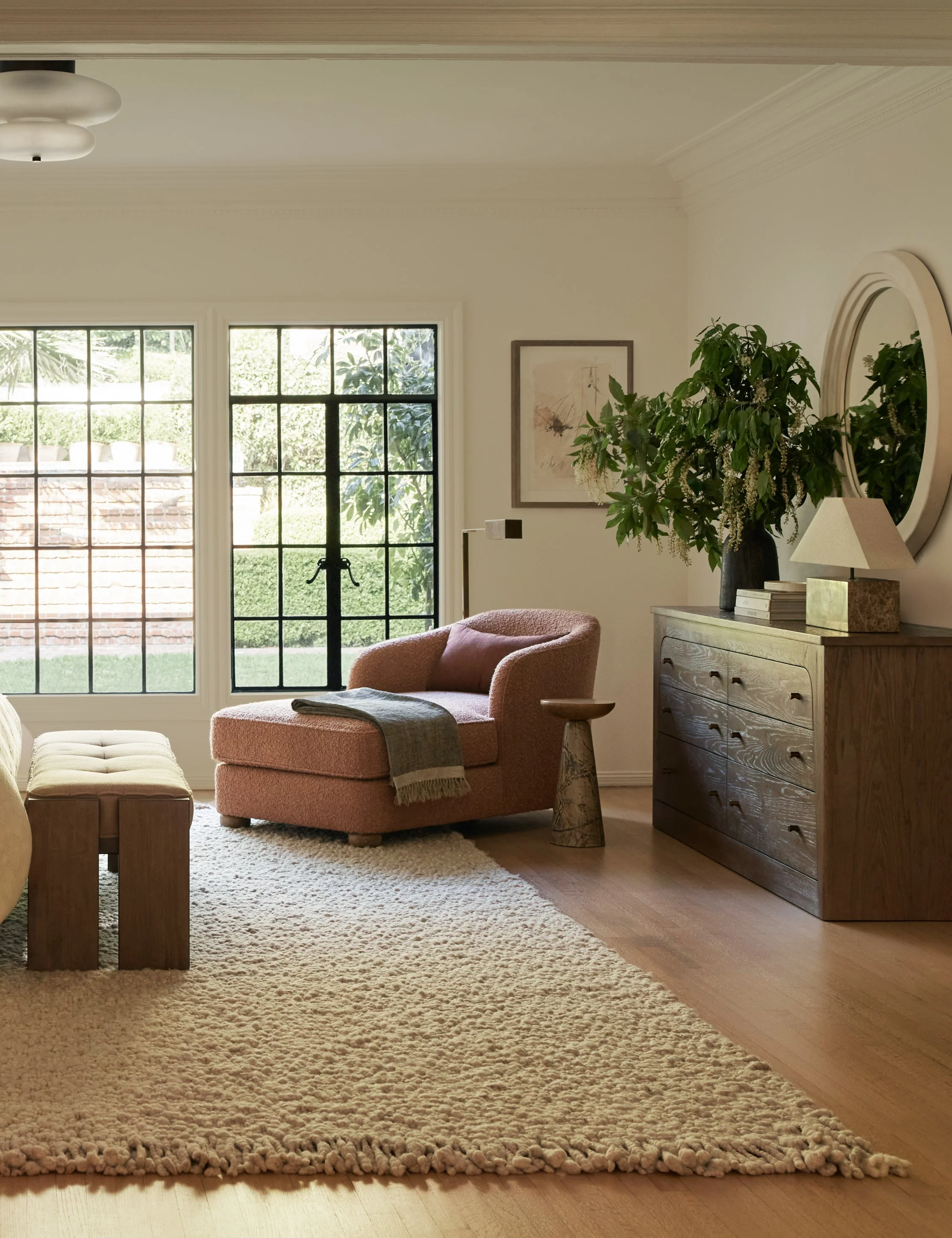 Furin Handwoven Wool Rug Swatch  by DISC Interiors, Cream - Image 2
