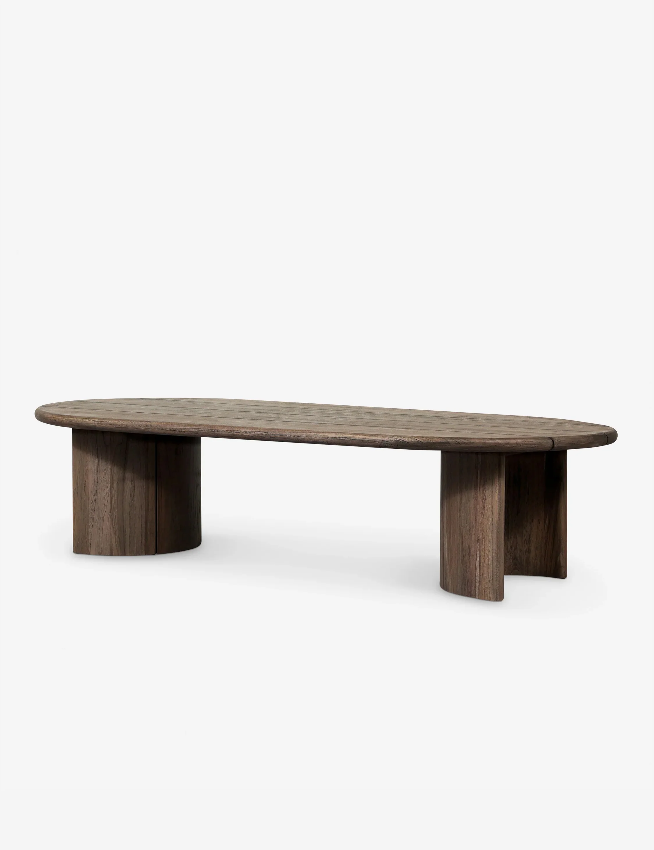 Gilda Outdoor Oval Coffee Table - Image 3