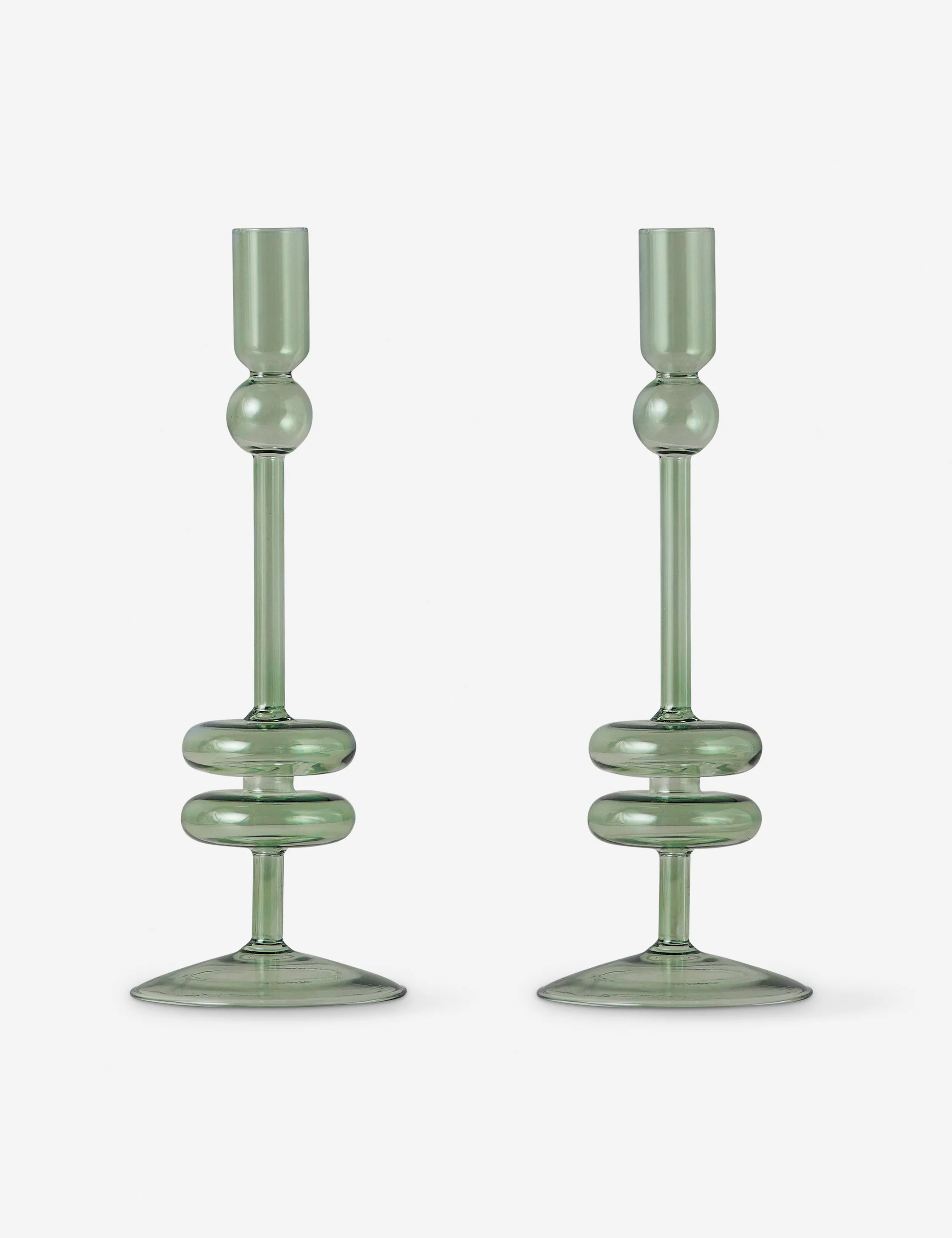 Glass Candlestick Pair (Set of 2) by etúHOME - Image 11