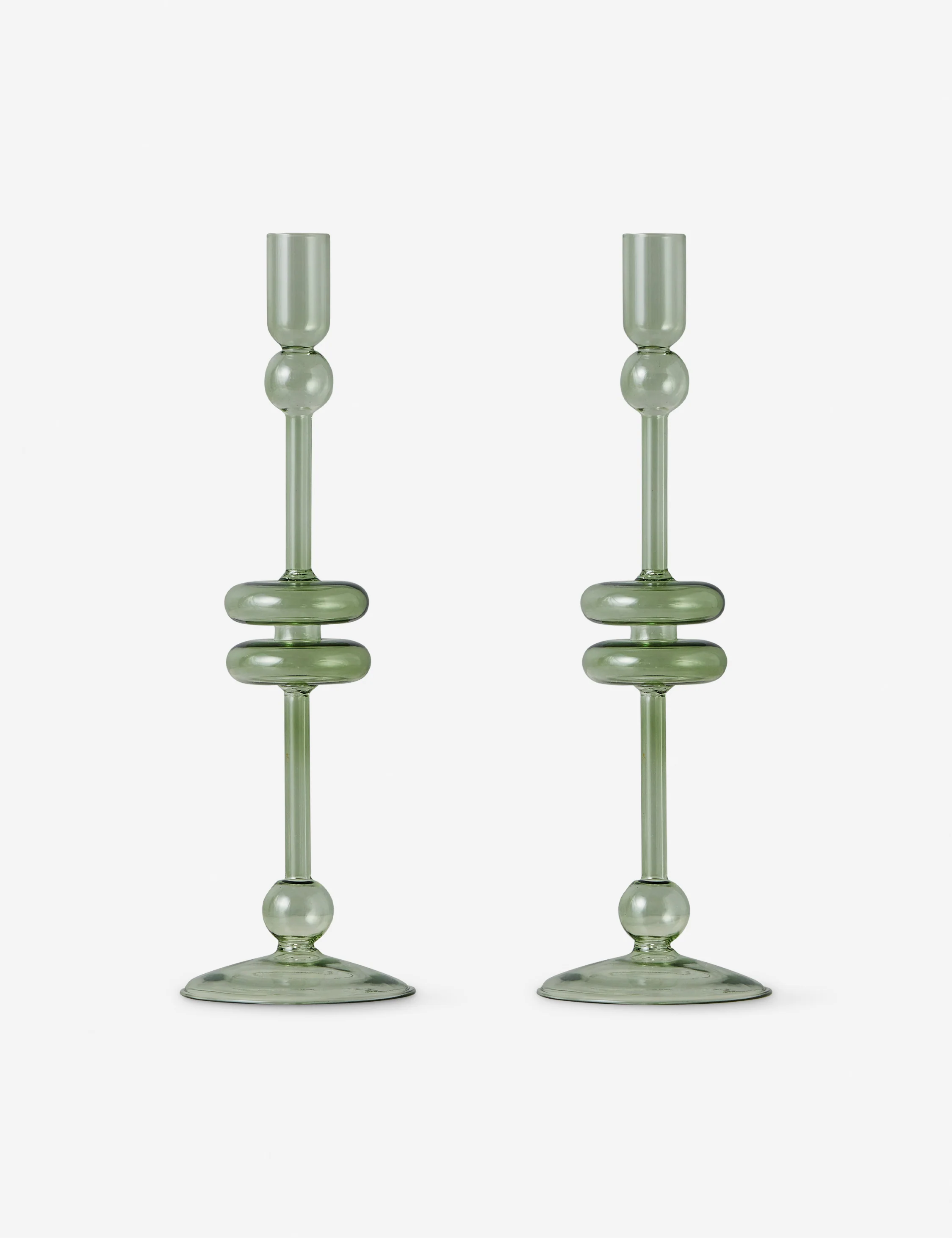 Glass Candlestick Pair (Set of 2) by etúHOME - Image 16