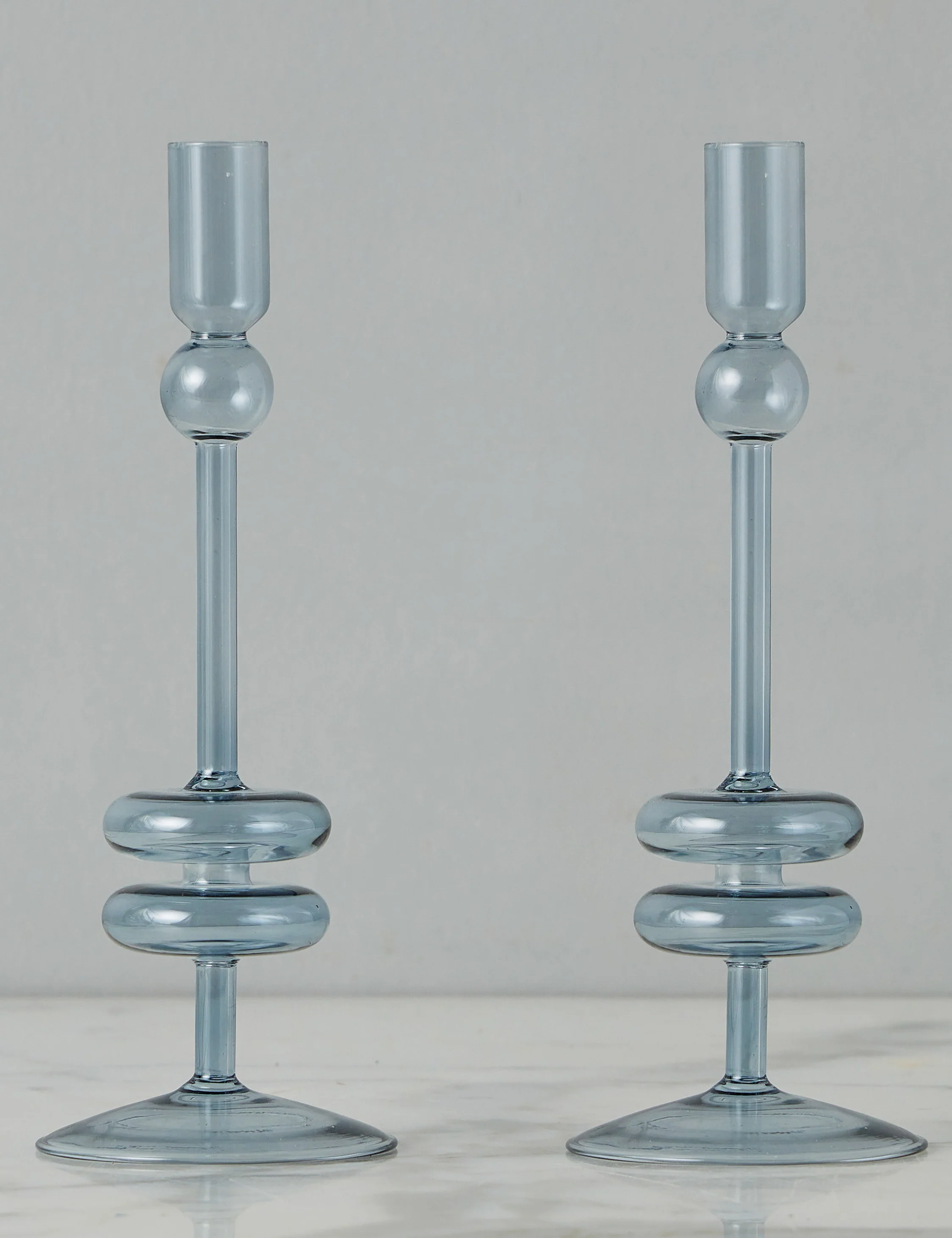 Glass Candlestick Pair (Set of 2) by etúHOME - Image 19