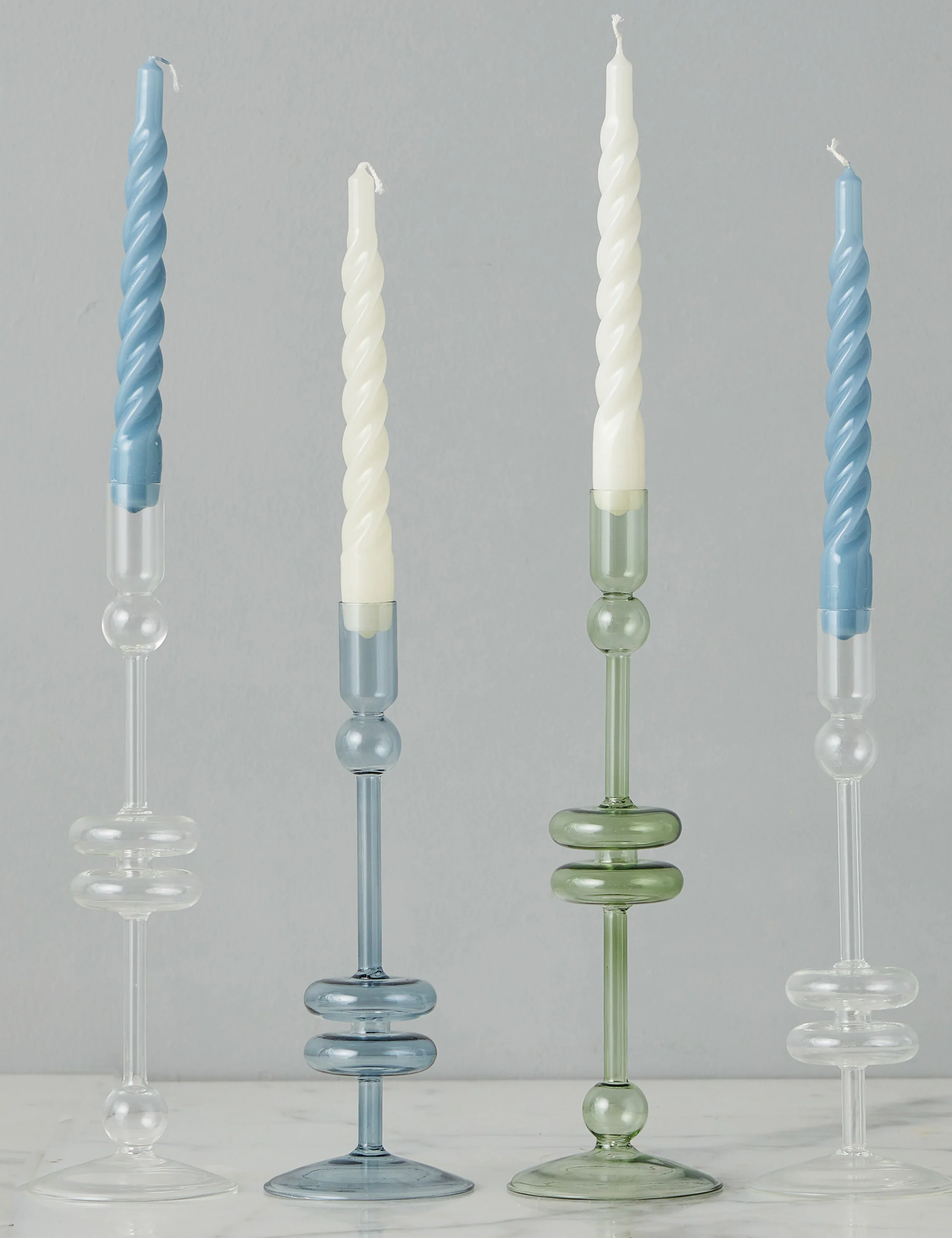 Glass Candlestick Pair (Set of 2) by etúHOME - Image 23