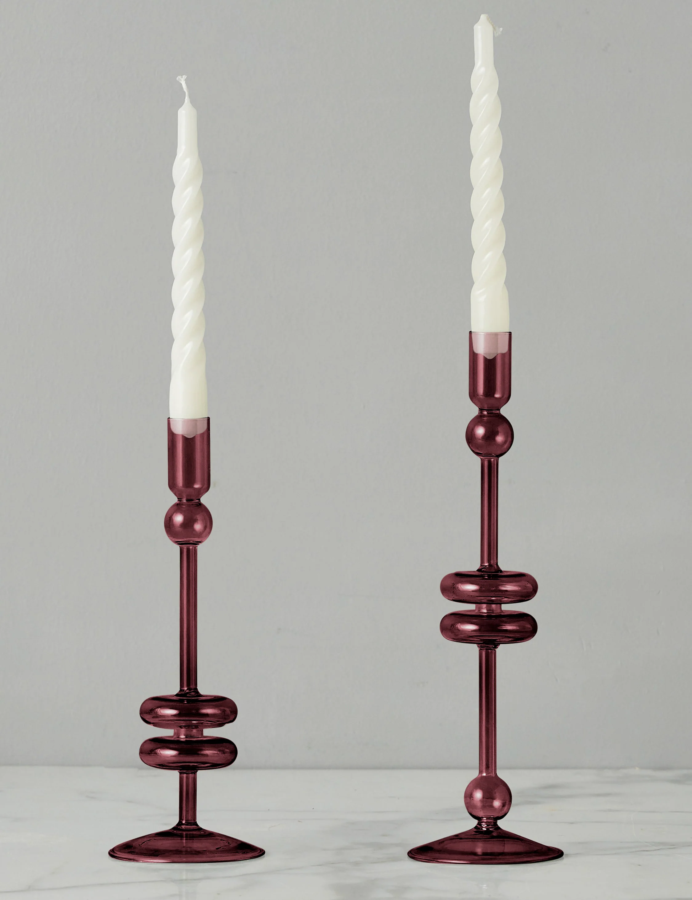 Glass Candlestick Pair (Set of 2) by etúHOME - Image 25
