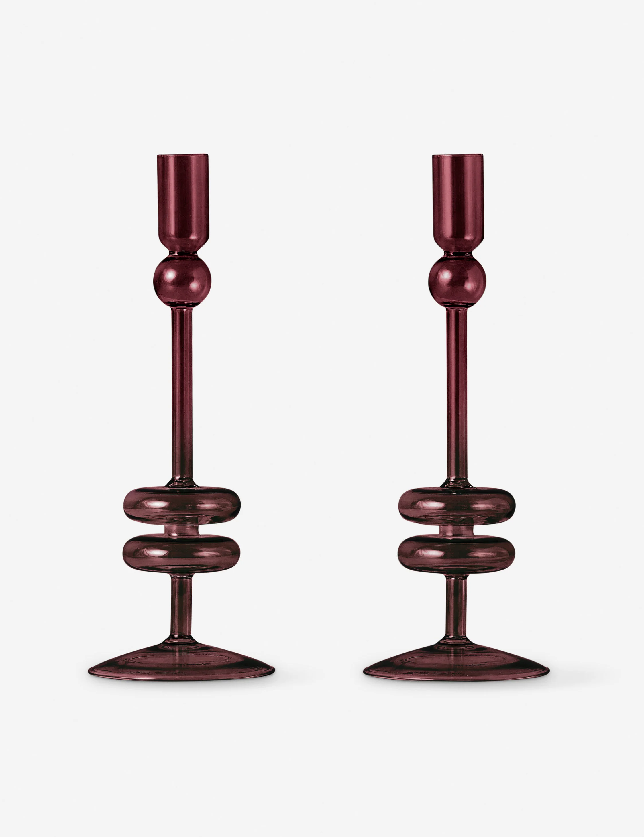 Glass Candlestick Pair (Set of 2) by etúHOME - Image 28