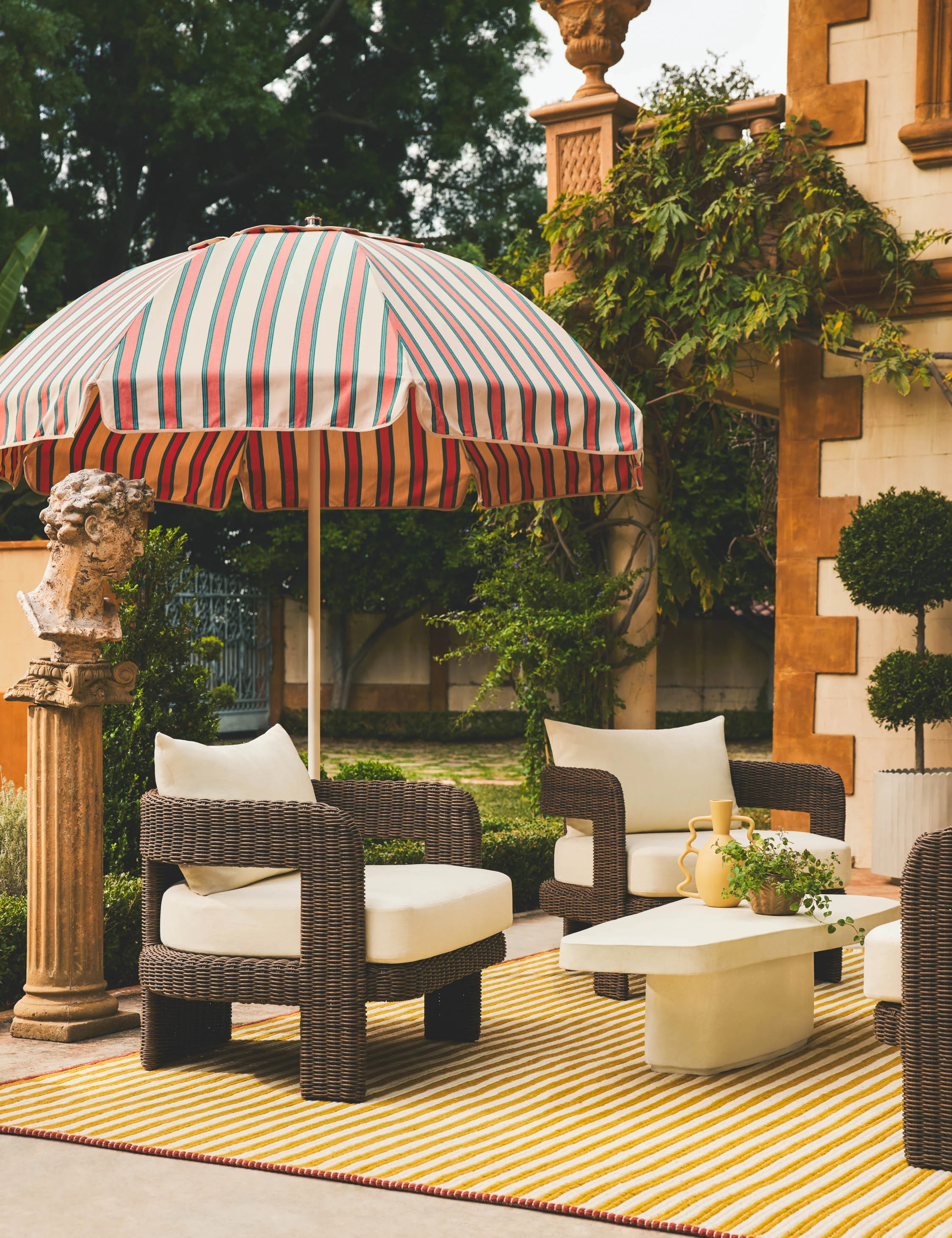 Hadler Outdoor Accent Chair, Ivory - Image 13