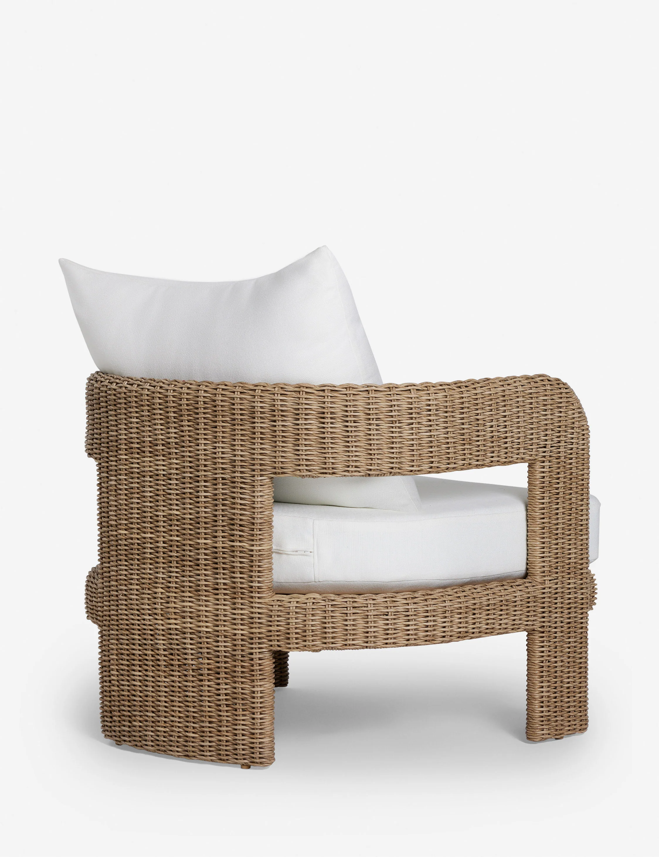 Hadler Outdoor Accent Chair, Ivory - Image 6