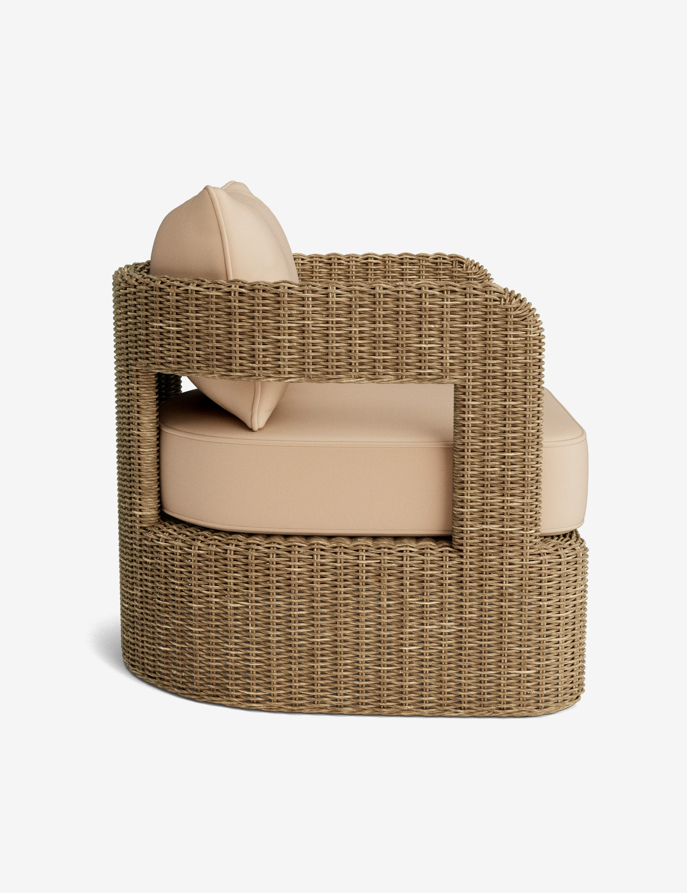 Hadler Outdoor Lounge Swivel Chair Cushion - Image 10