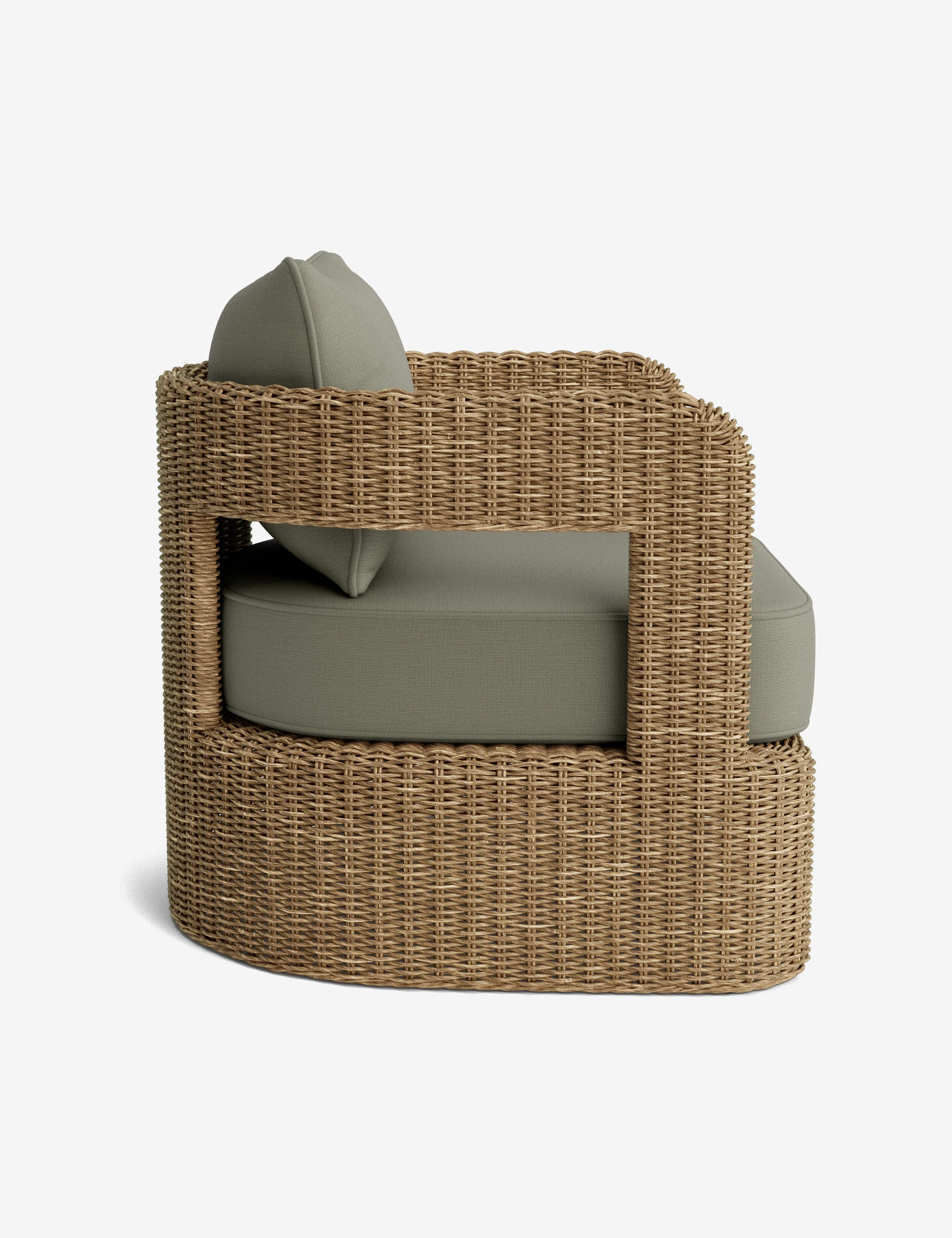 Hadler Outdoor Lounge Swivel Chair Cushion - Image 36