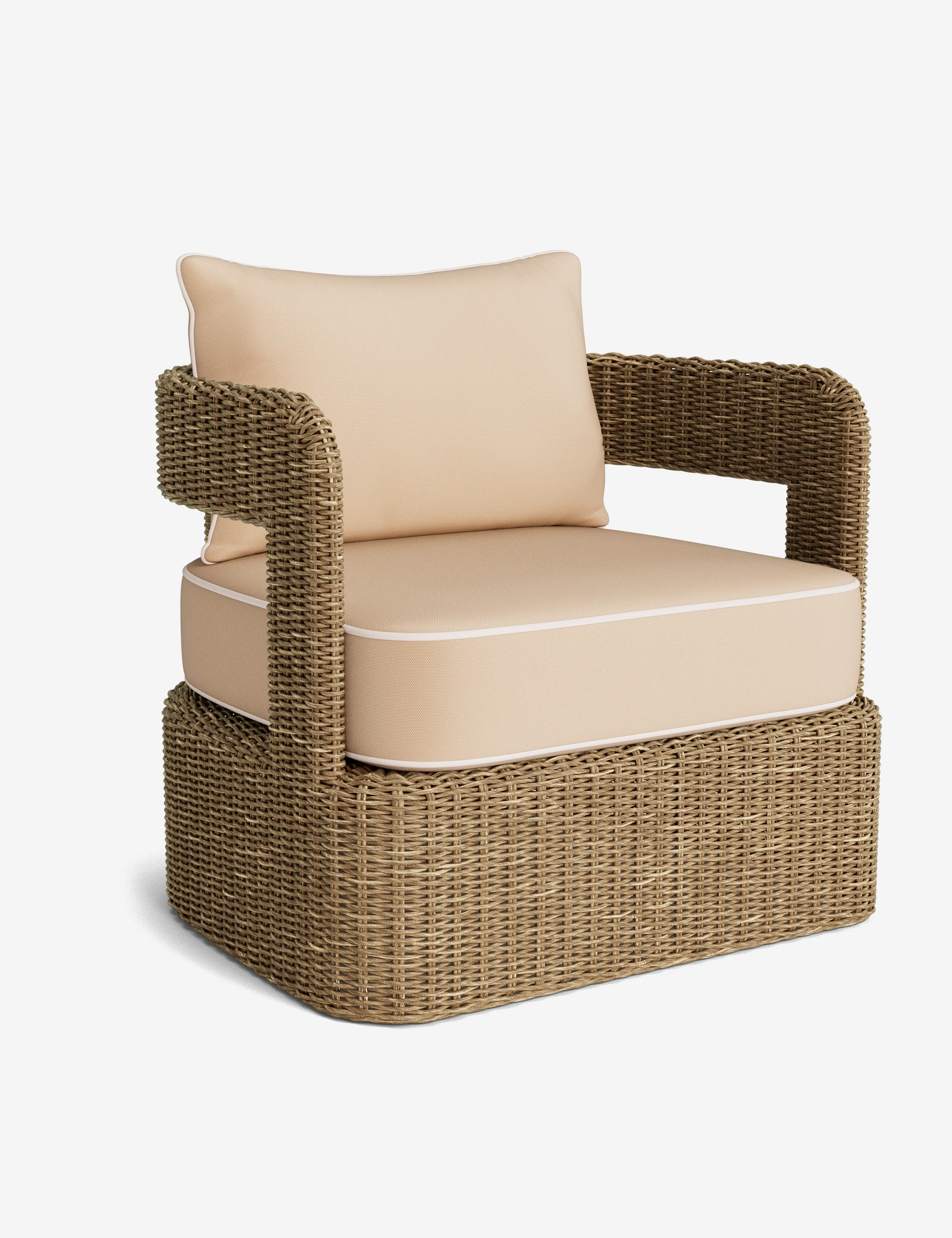 Hadler Outdoor Lounge Swivel Chair Cushion - Image 46