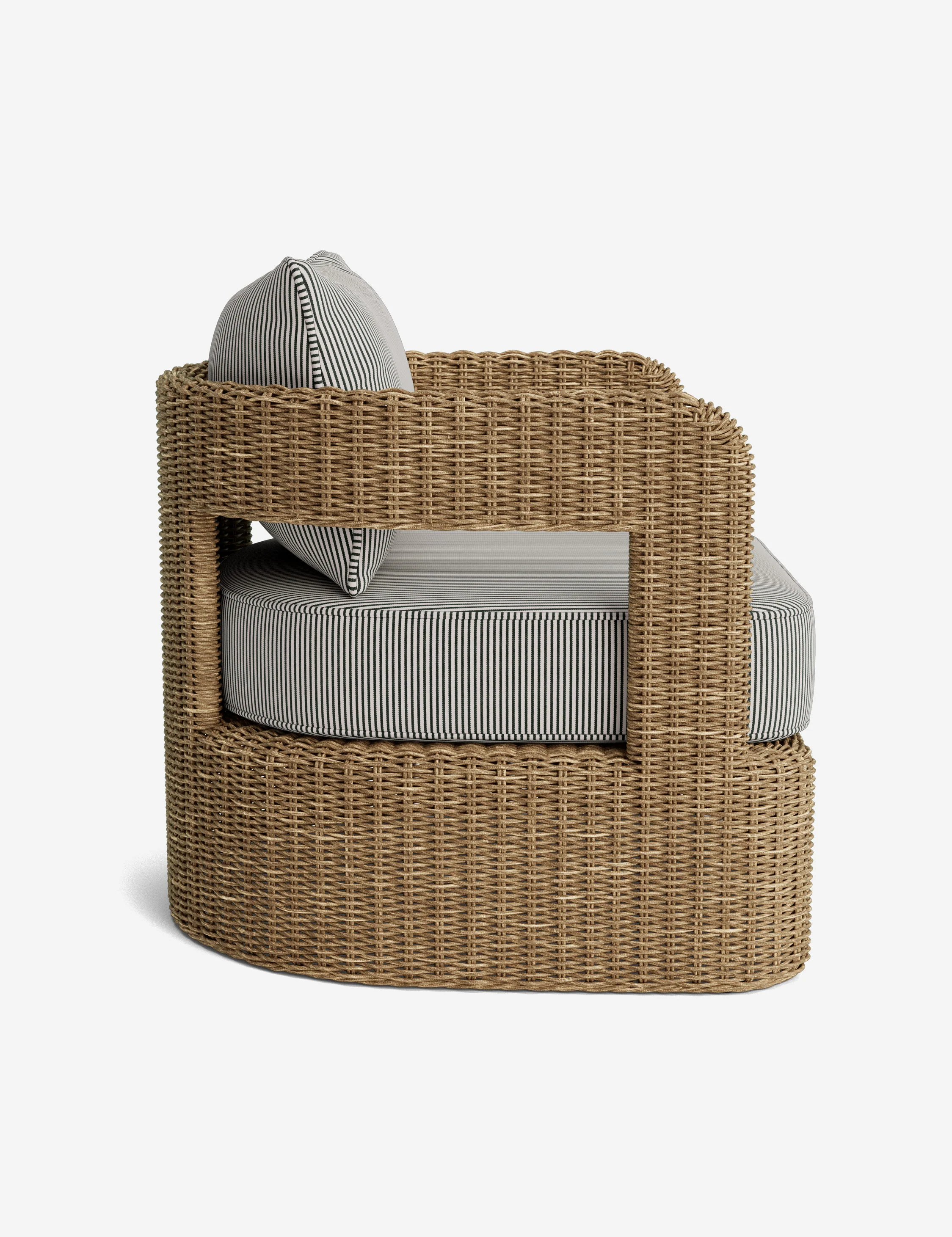 Hadler Outdoor Lounge Swivel Chair Cushion - Image 7