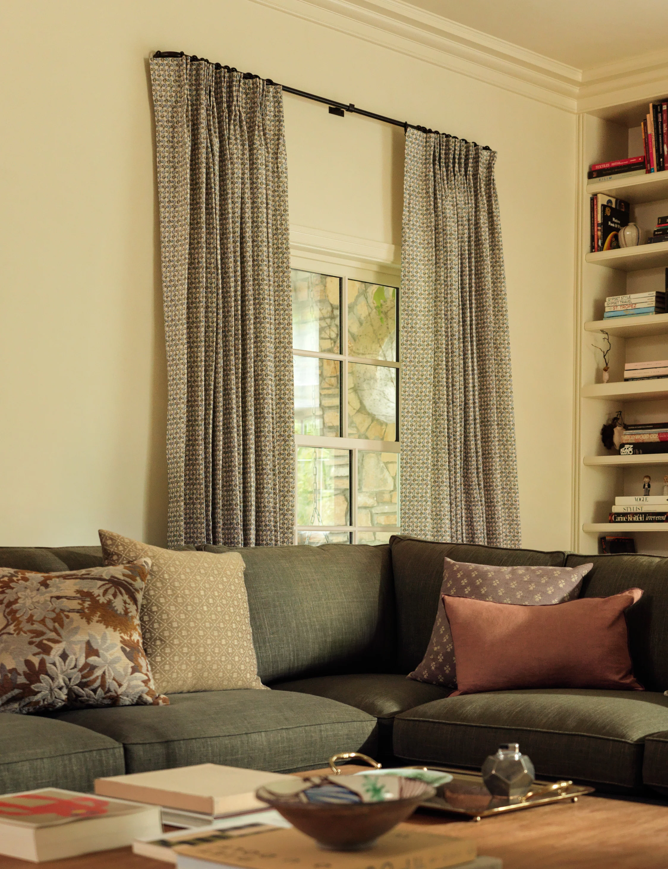 Haris Pleated Linen Curtain Panel by Heidi Caillier