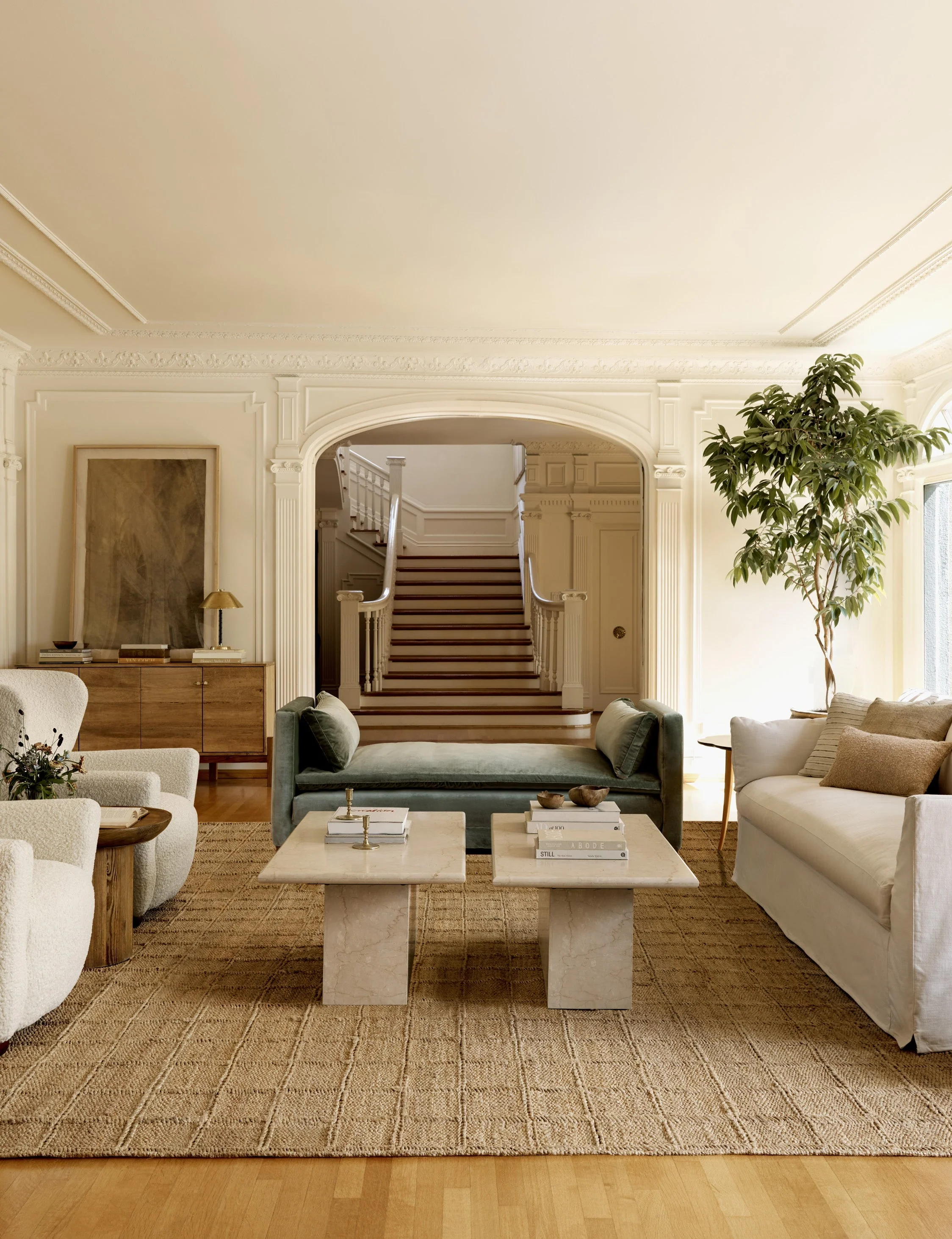 Harper Jute Rug Swatch  by Jake Arnold, Natural - Image 5
